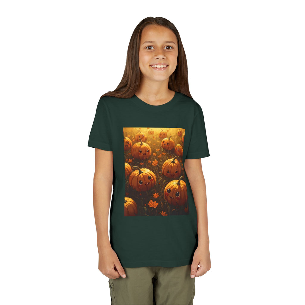 Pumpkin Halloween Youth Tee, Fall Shirt, Halloween Gift, Kids Halloween Apparel, Harvest Celebration T-shirt