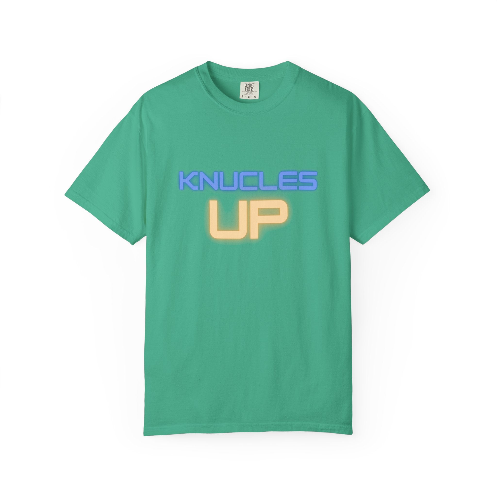 Knuckles Up Unisex Garment-Dyed T-Shirt, Casual Wear, Street Style, Graphic Tee