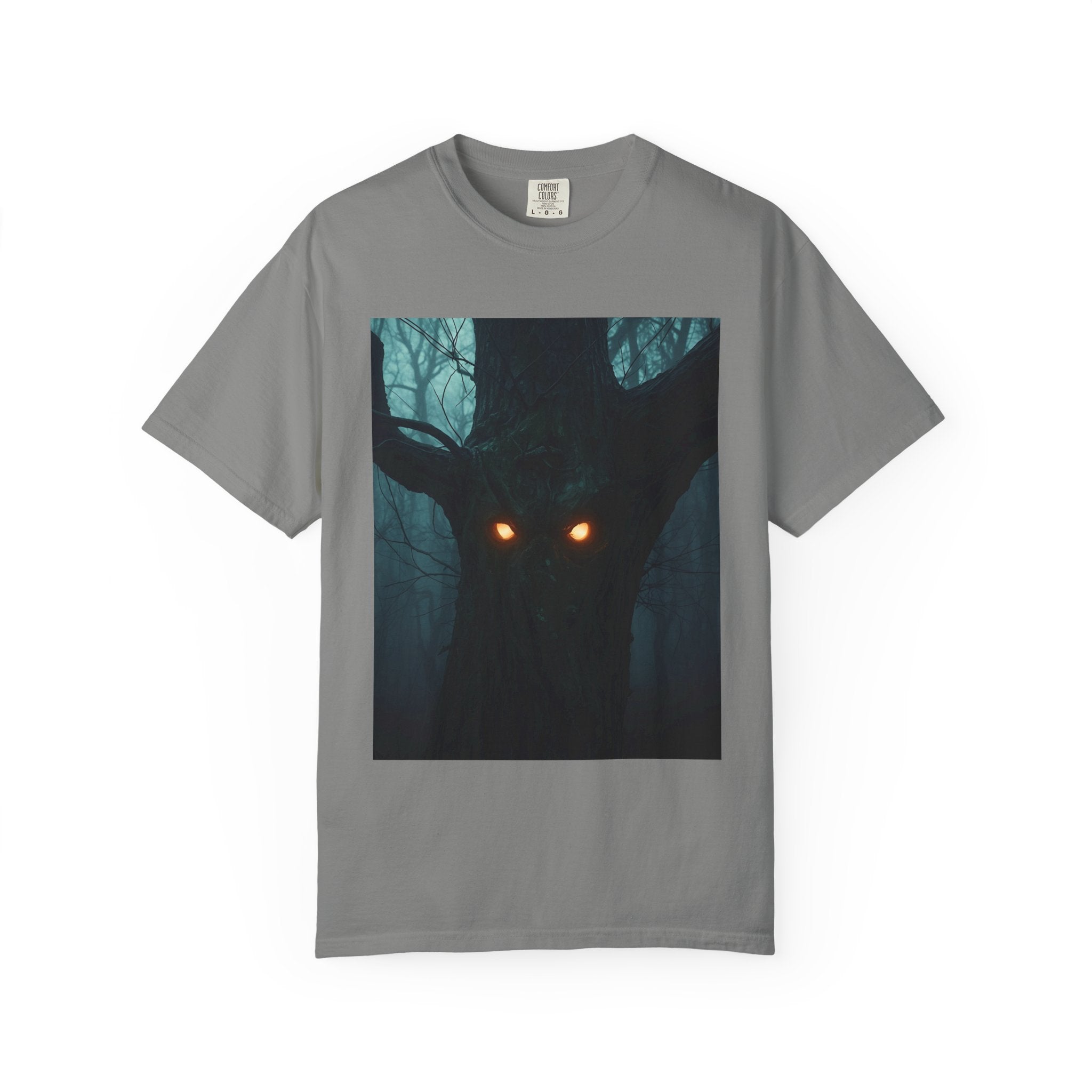 Spooky Forest Creature Unisex T-Shirt, Casual Wear, Gift for Nature Lovers, Halloween Apparel, Trendy Graphic Tee