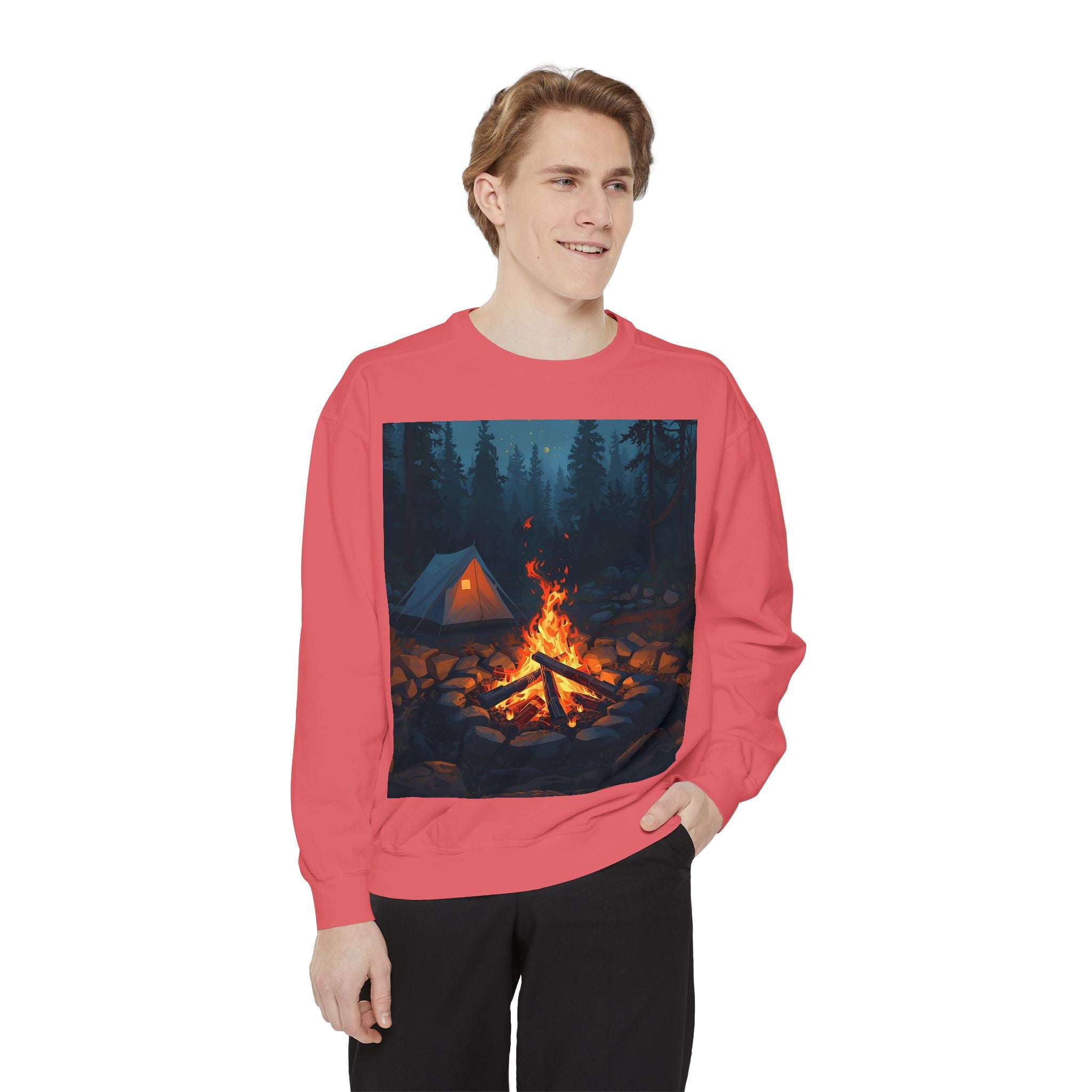 Cozy Campfire Unisex Garment-Dyed Sweatshirt