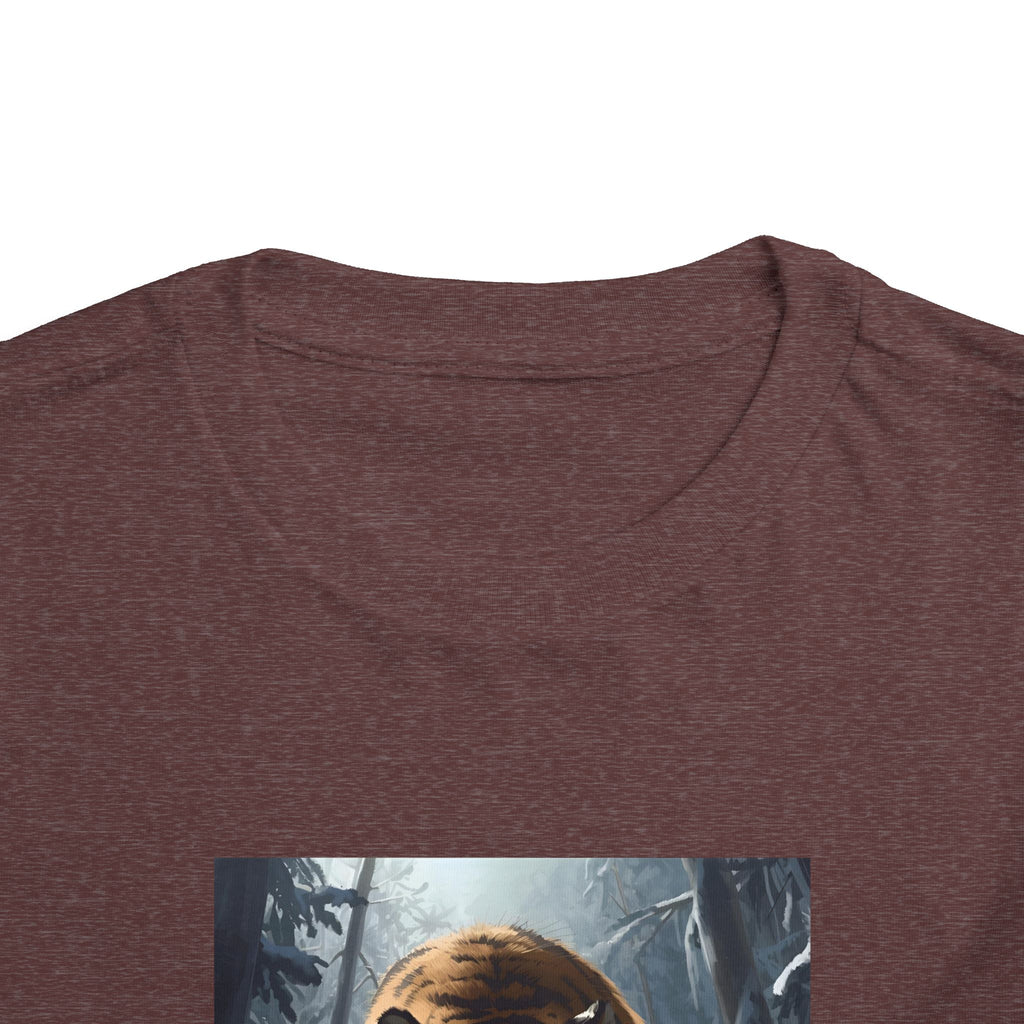 Tiger Roar Snow Toddler Short Sleeve Tee