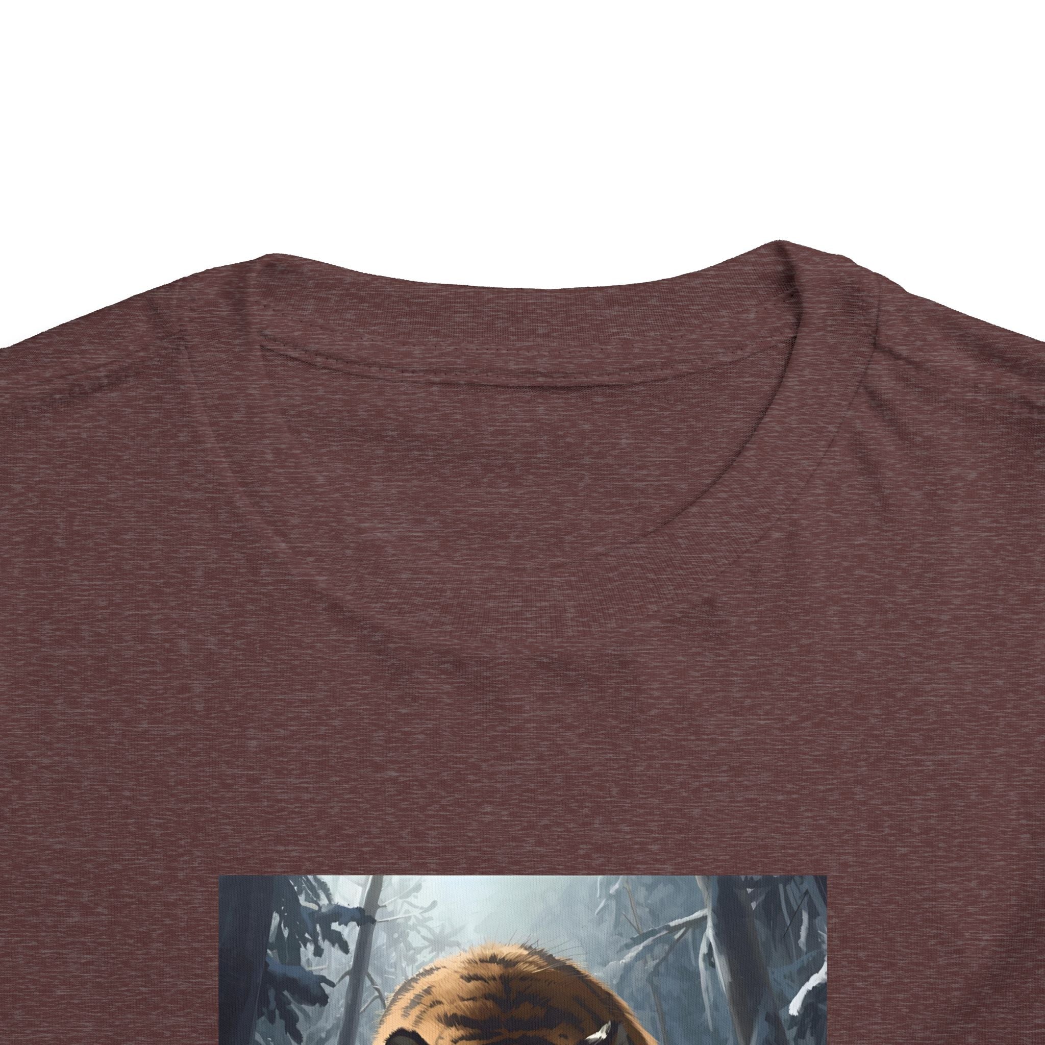 Tiger Roar Snow Toddler Short Sleeve Tee