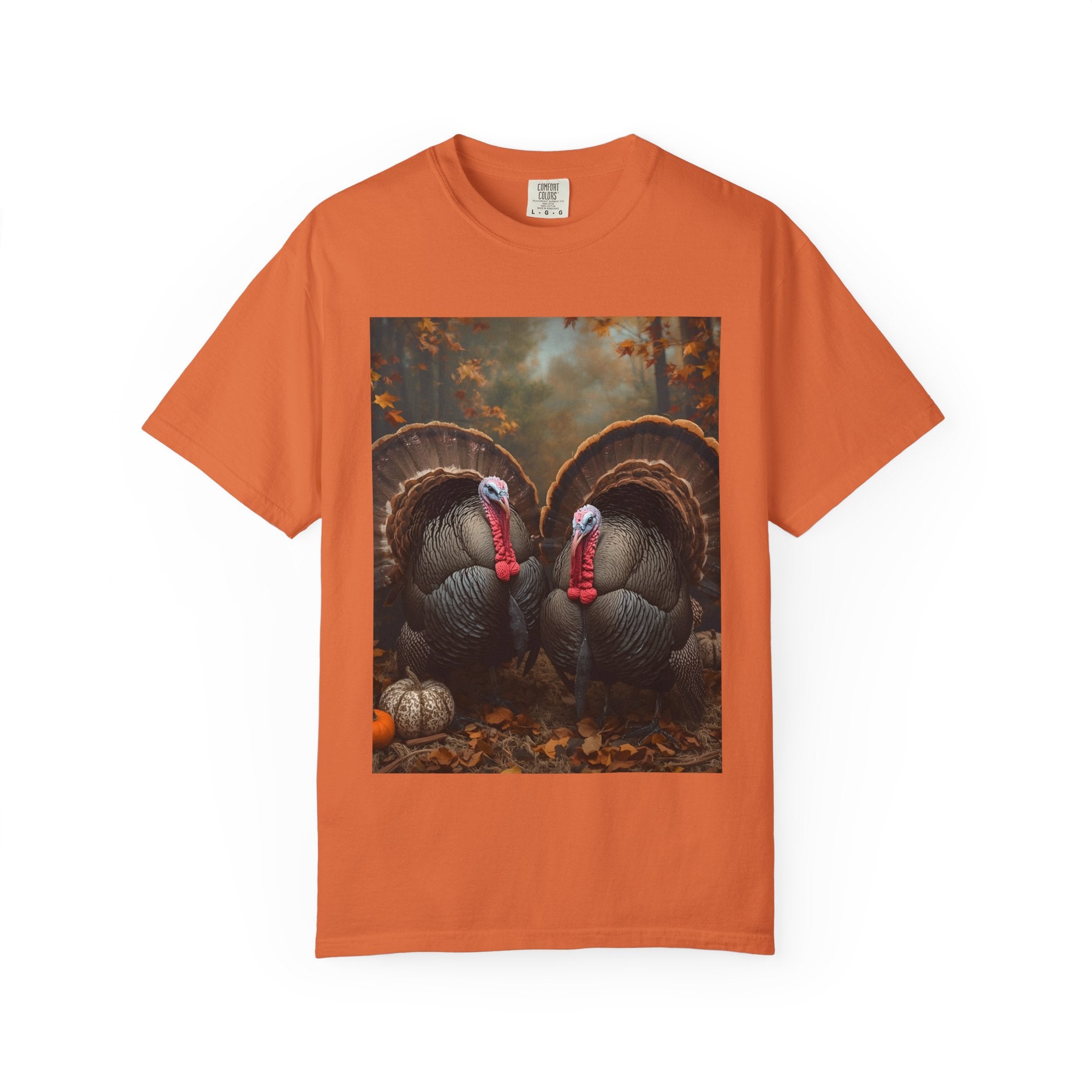 Thanksgiving Turkey Graphic Tee, Unisex Gift for Fall, Harvest Party Shirt, Cute Casual Outfit, Family Gathering Apparel
