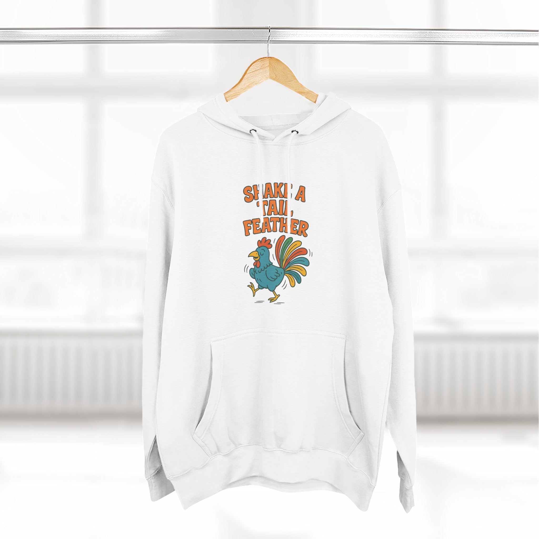 Shake A Tail Feather Three-Panel Fleece Hoodie