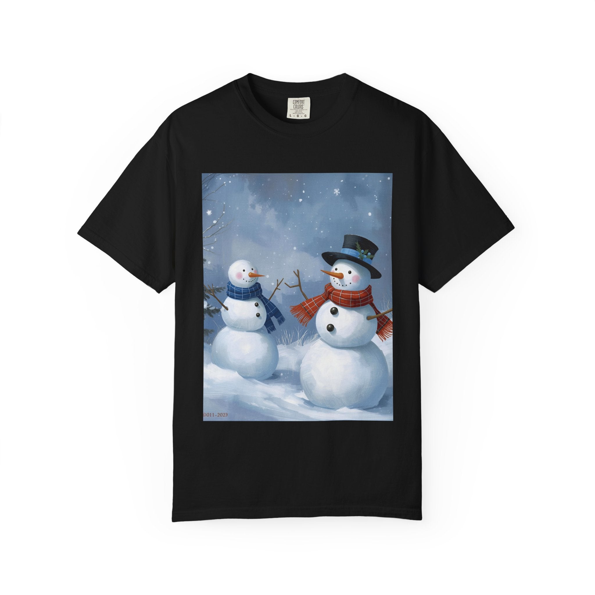 Christmas Snowman Family T-Shirt, Holiday Gift, Cozy Tee, Unisex Snowman Shirt, Festive Apparel, Winter Celebration Wear