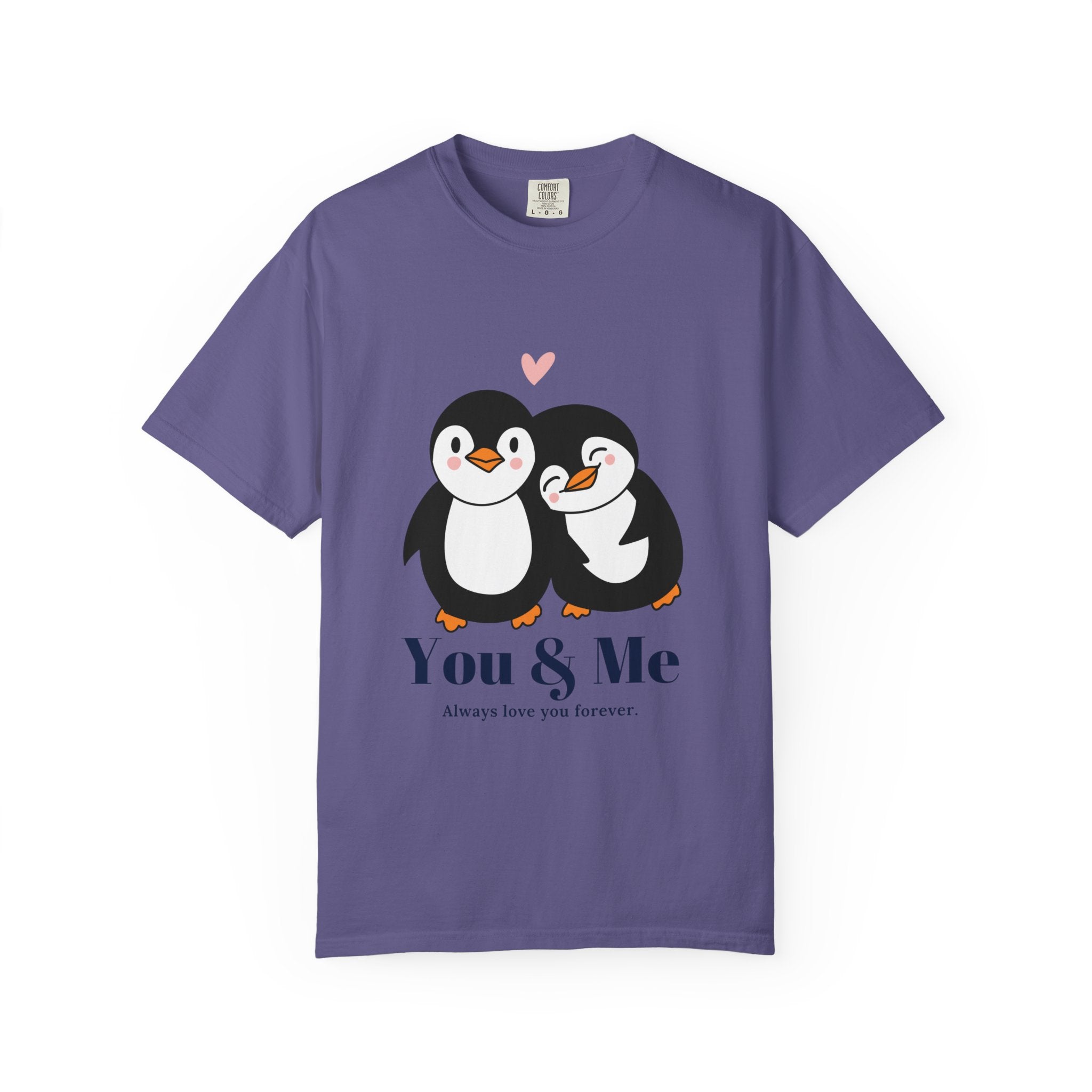 Cute Penguin Love T-Shirt, Unisex Couples Gift, Valentine's Day T-Shirt, Love You Forever Shirt, Matching Couple Outfits