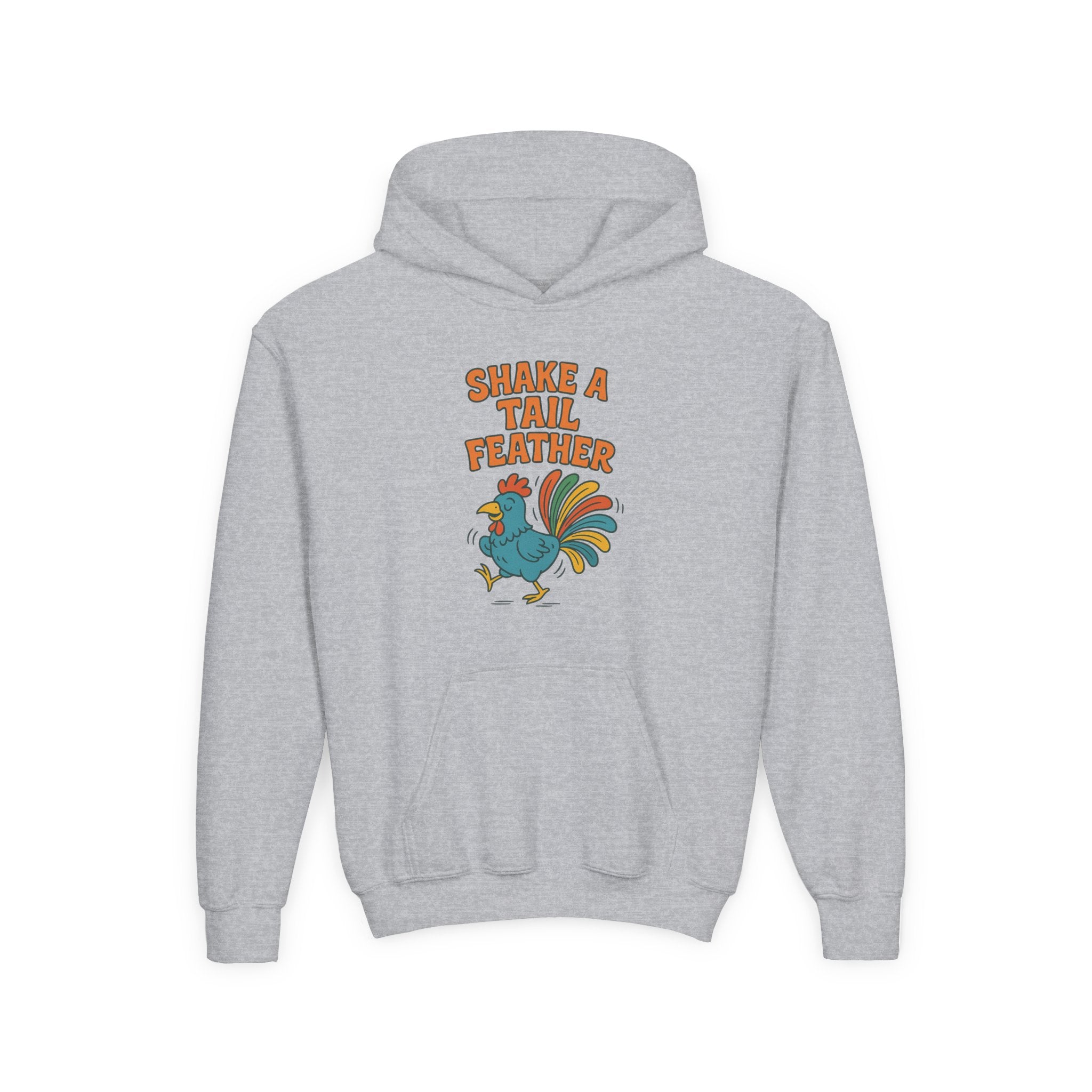 Shake A Tail Feather Youth Heavy Blend Hooded Sweatshirt
