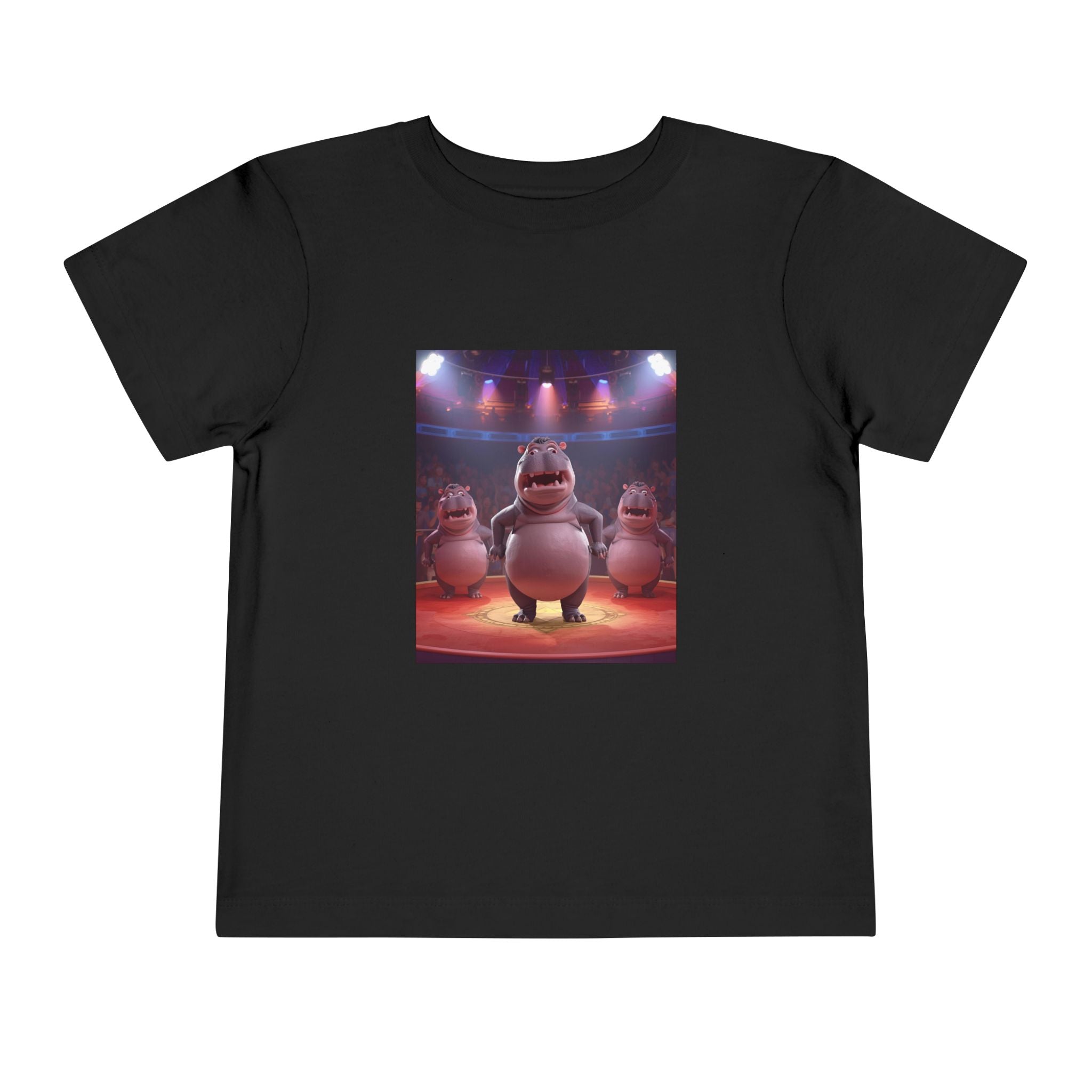 Hippo Funny Toddler Short Sleeve Tee