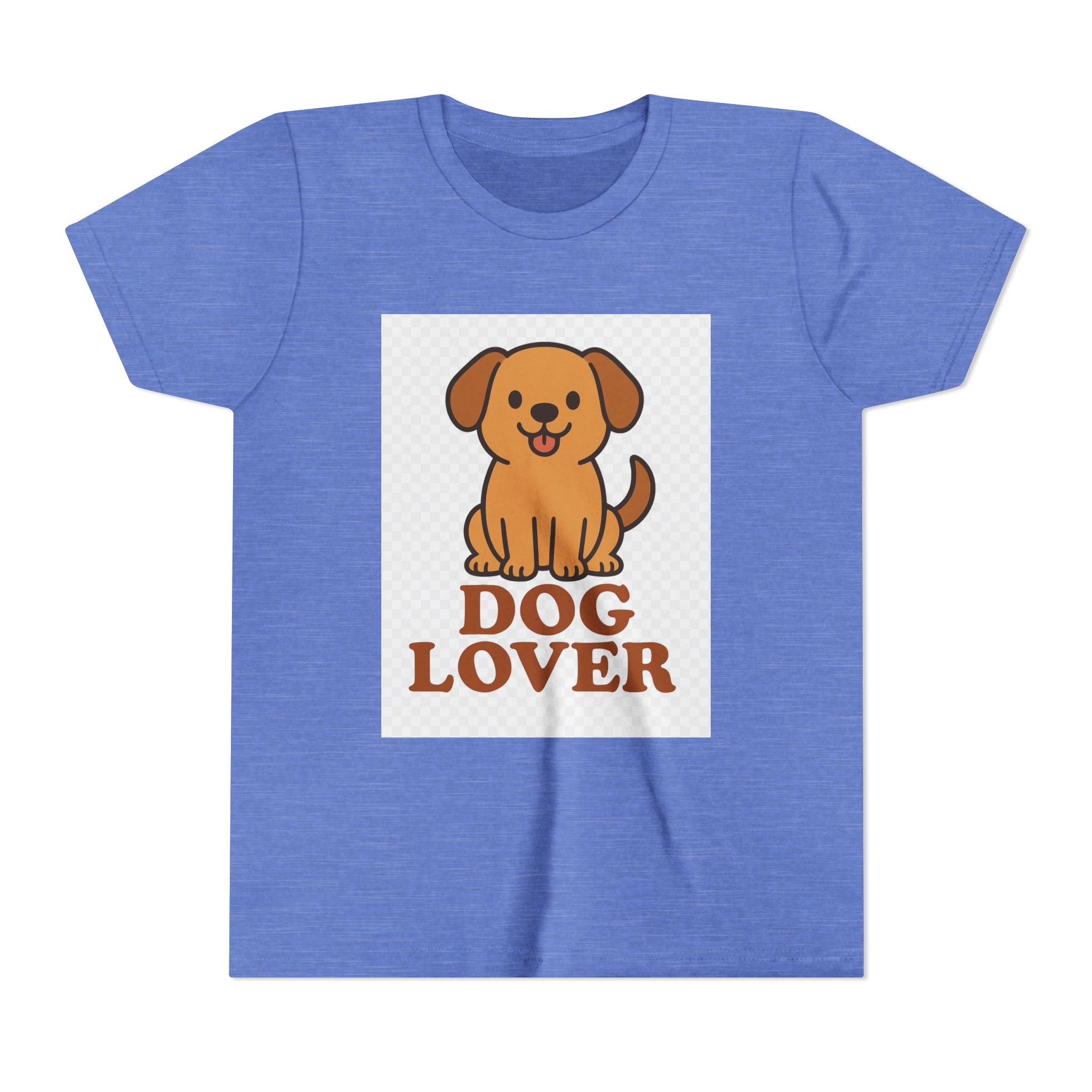 Cute Dog Lover Youth T-Shirt, Pet Lover Gift, Animal Tee, Kids Dog Shirt, Birthday Present for Kids, Fun Youth Apparel