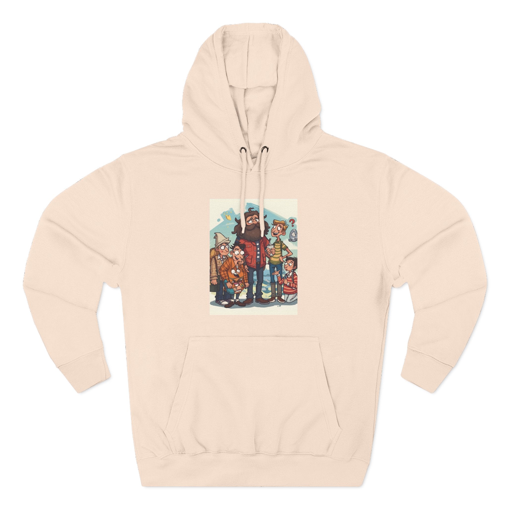 Cozy Family Fun Hoodie, Three-Panel Fleece Sweatshirt, Gift for Parents, Casual Wear, Holiday Apparel, Winter Fashion