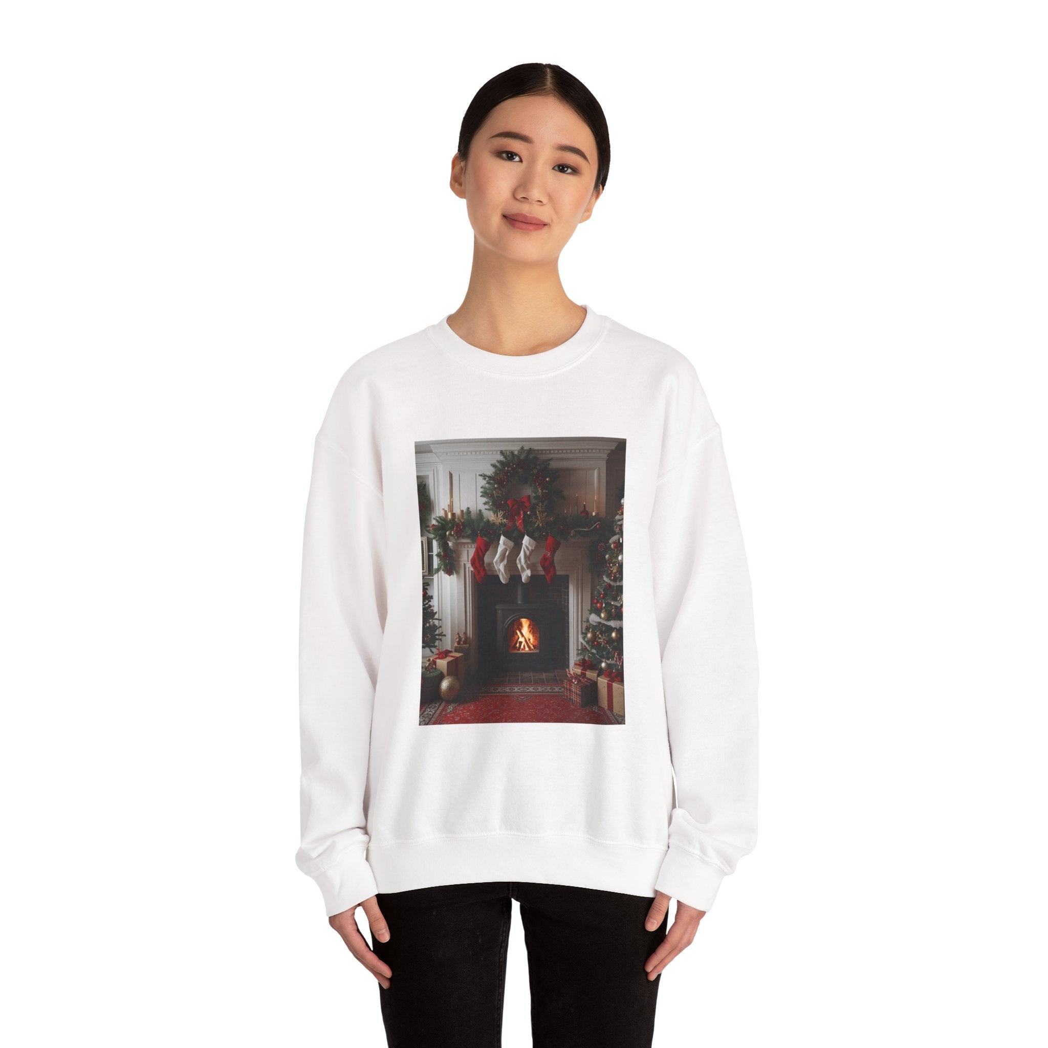 Cozy Christmas Sweatshirt, Holiday Comfort Wear, Unisex Pullover, Winter Fashion, Merry & Bright Gift, Festive Sweater