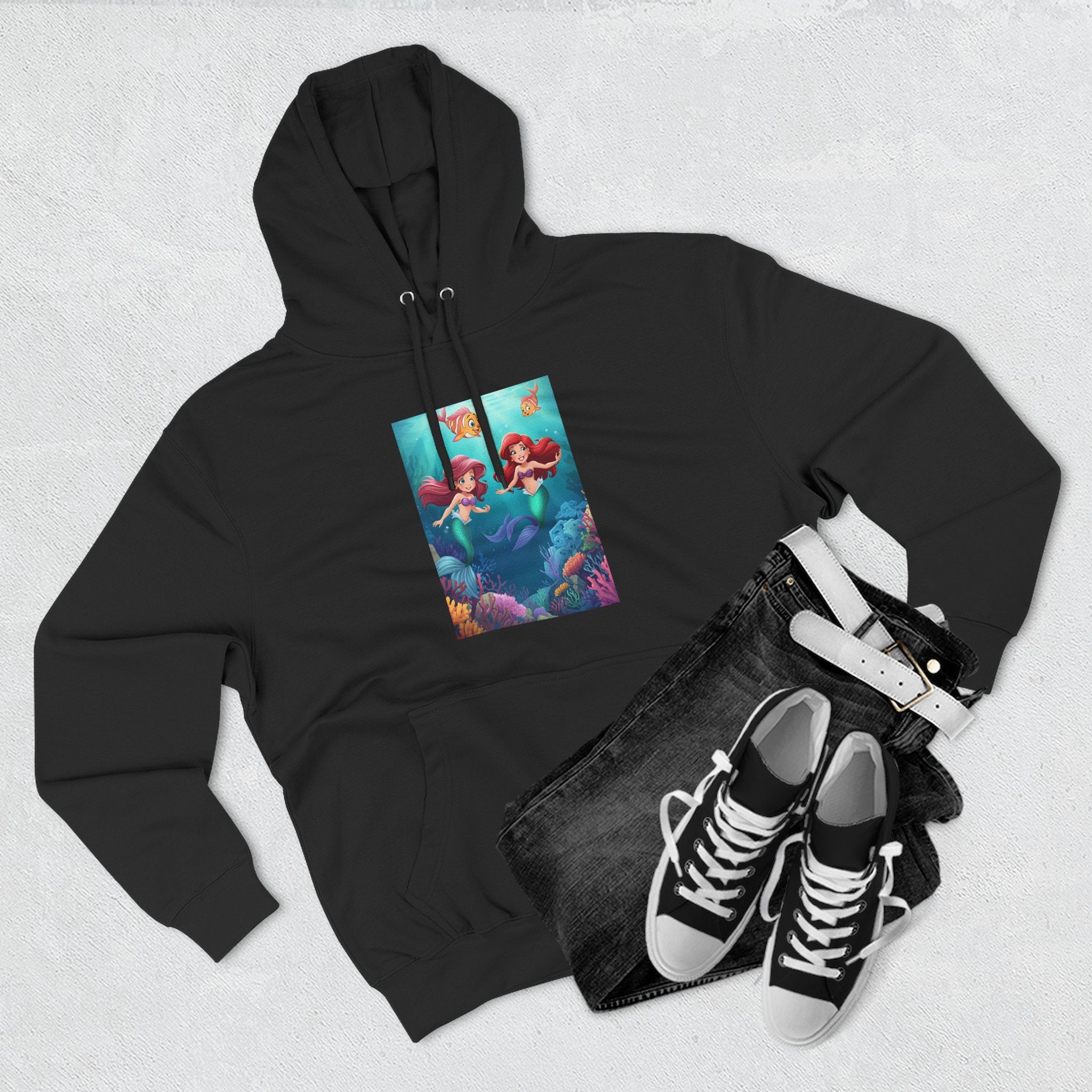 Mermaid Three-Panel Fleece Hoodie