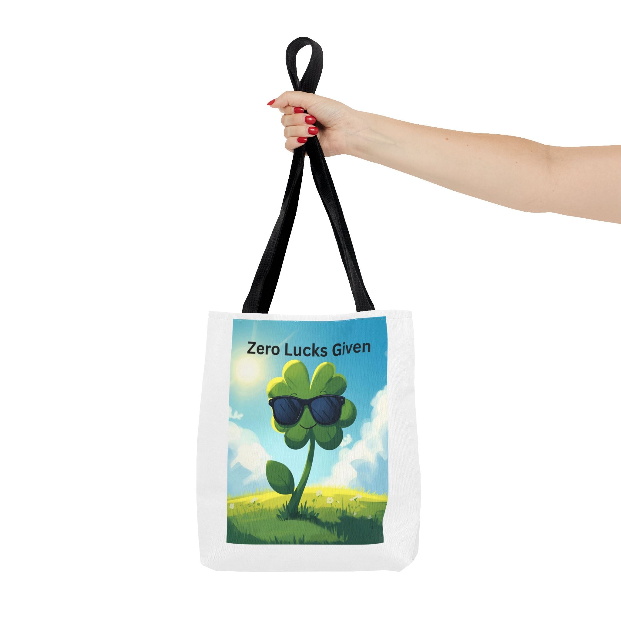 Zero Lucks Given Playful St. Patrick's Day Tote Bag, Fun Canvas Bag for Shoppers, Zero Lucks Given Bag, Gift for Friends, Travel Bag, Everyday Use