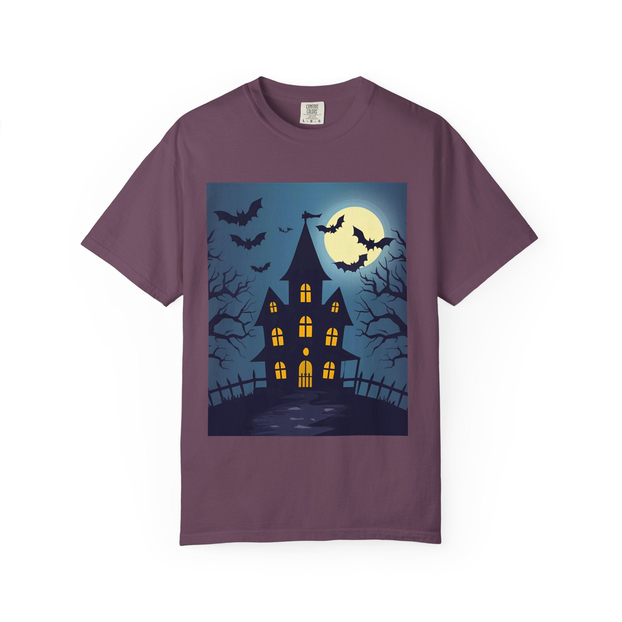 Haunted House Graphic T-Shirt | Halloween Tee, Unisex Shirt, Spooky Top, Fall Apparel, Gift for Halloween Lovers