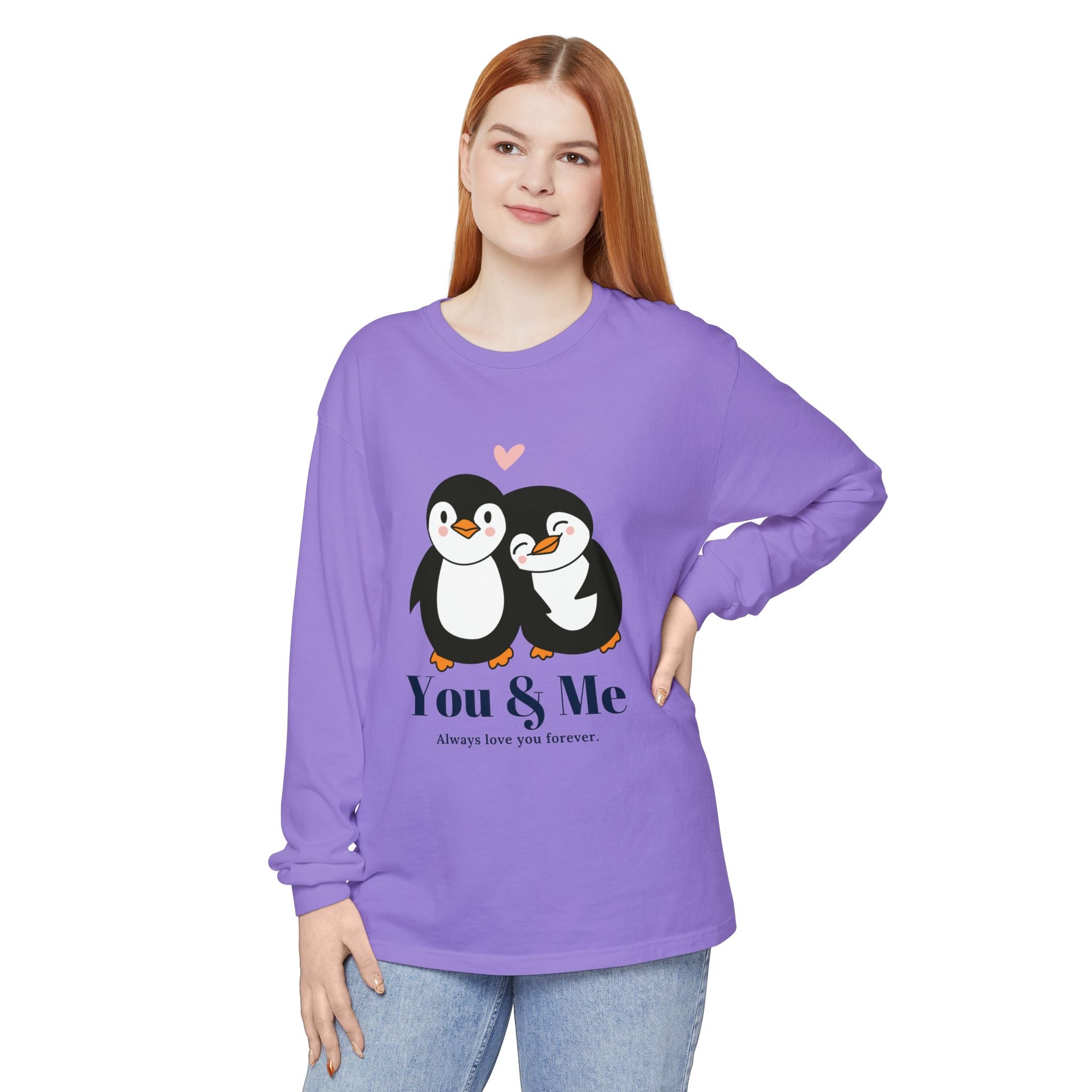 Adorable Penguin Love Long Sleeve T-Shirt | Cute Couples Gift, Valentine's Day Apparel, Matching Tees, Cozy Date Night Wear, [...]