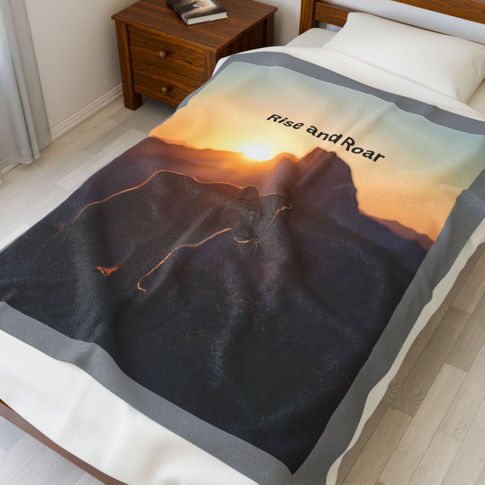 Rise And Roar Velveteen Plush Blanket