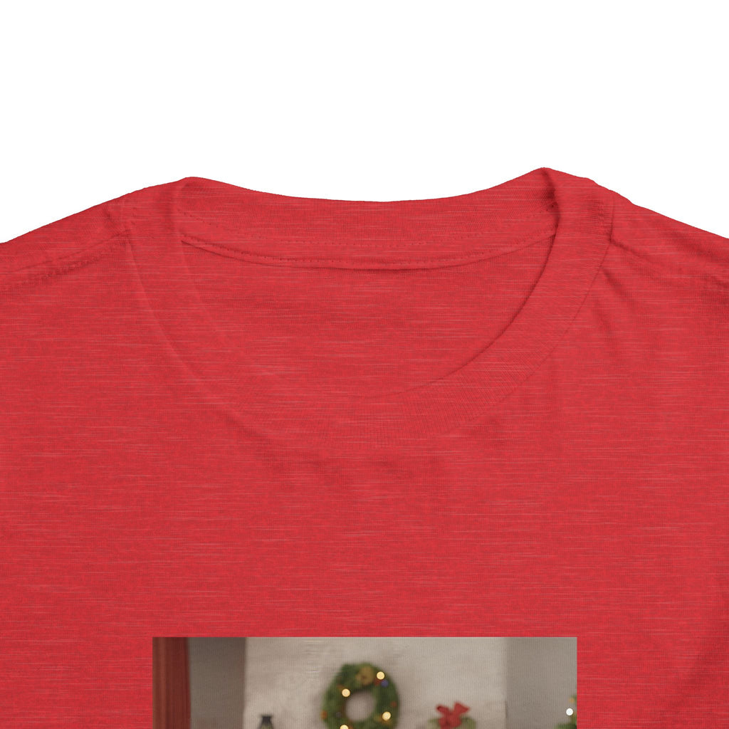 Cute Christmas Festive Puppy Toddler Tee, Cute Dog Christmas Shirt, Kids Holiday Clothing, Animal Lover Gift, Birthday Outfit