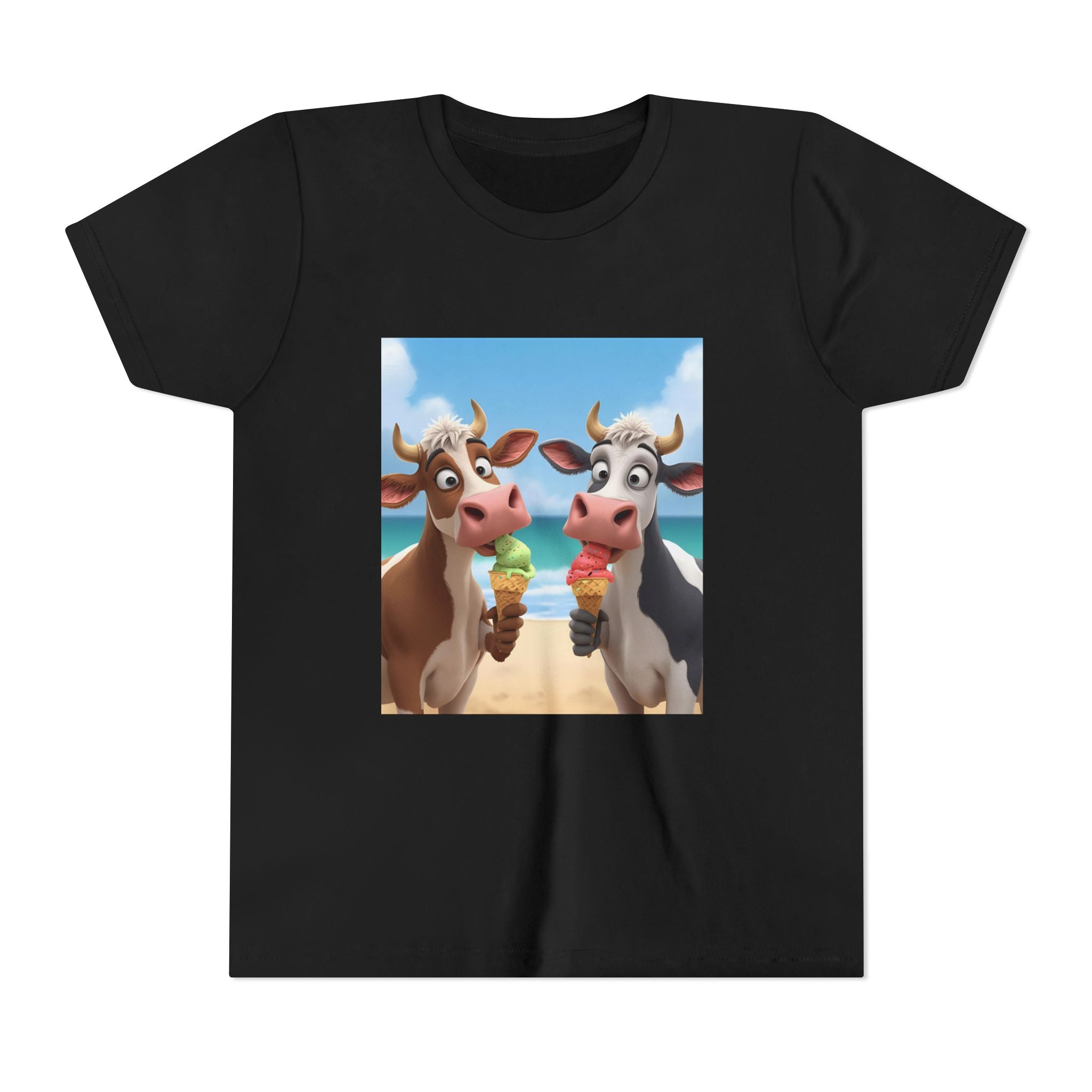 Beachy Cow Youth Short Sleeve Tee