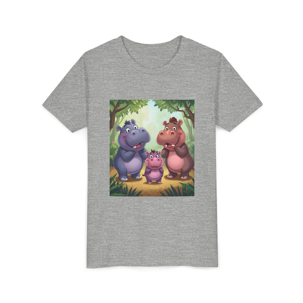 Hippo Cute Youth Short Sleeve Tee