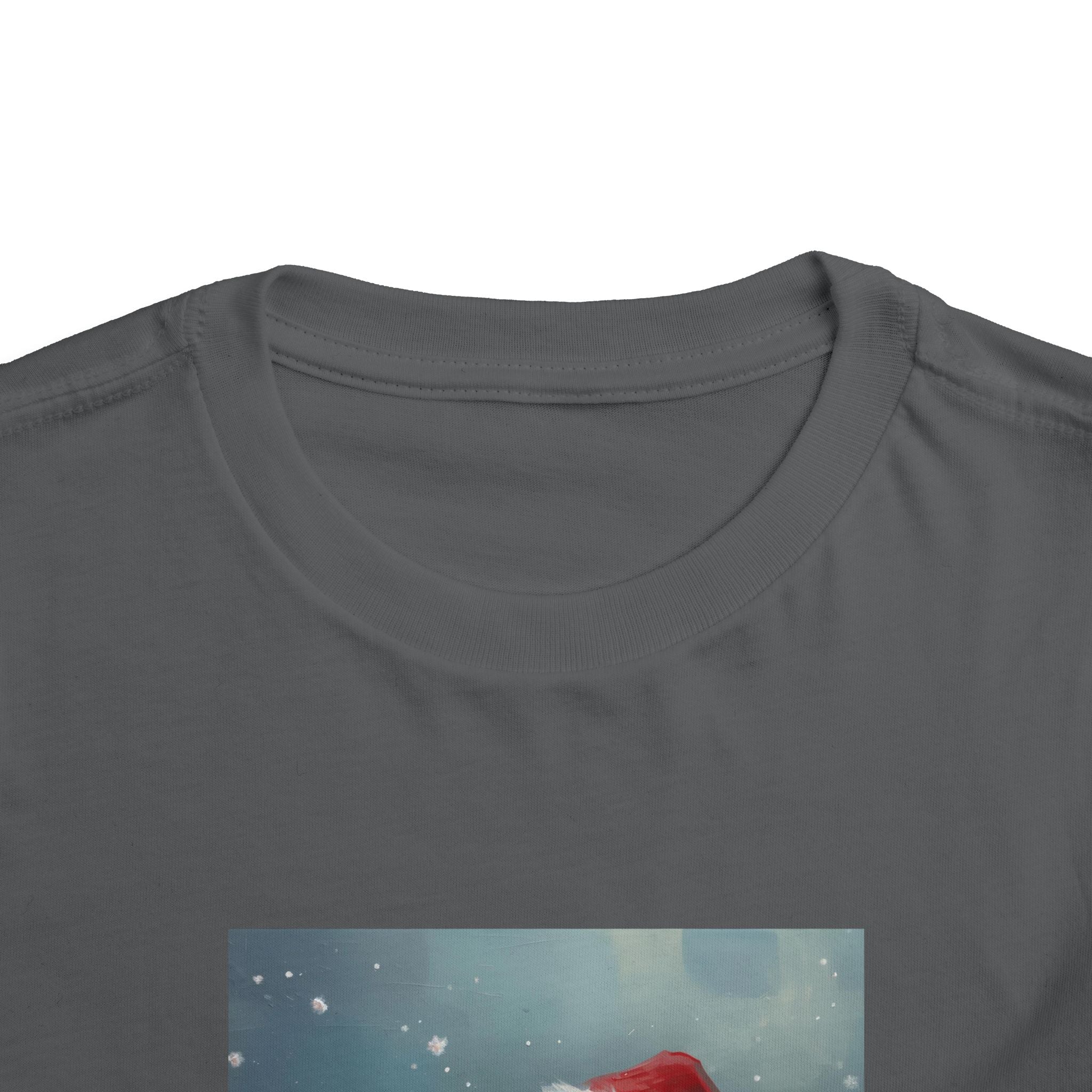 Cute Christmas Bear Toddler Short Sleeve Tee