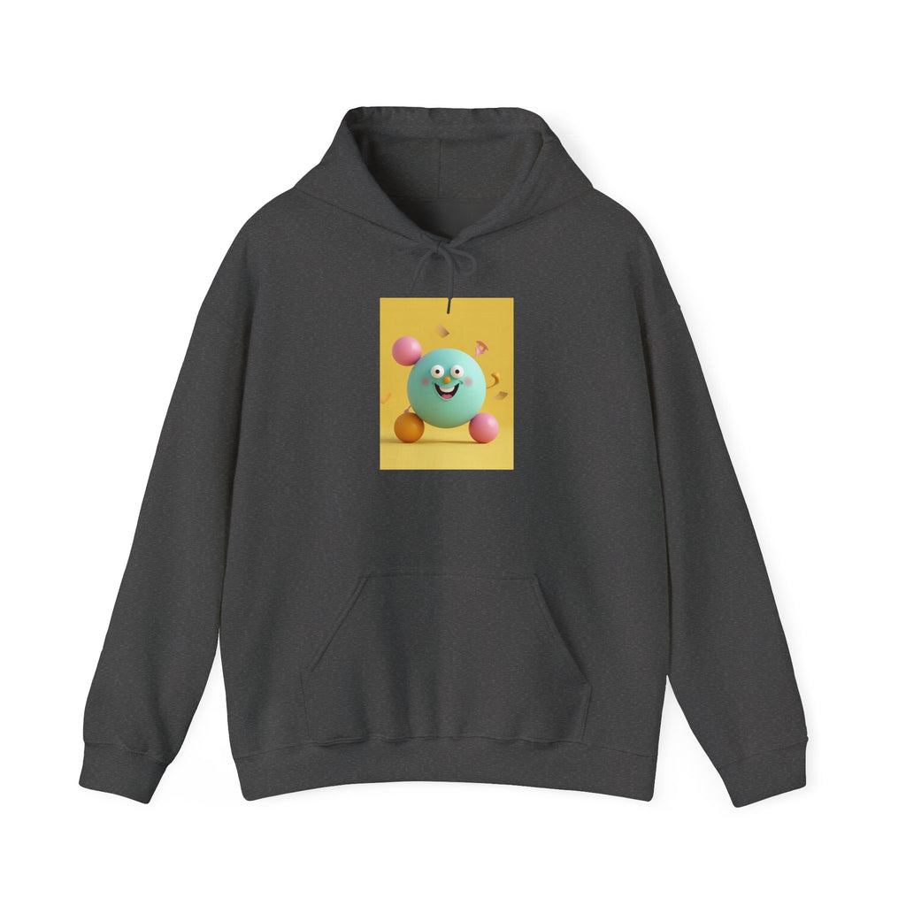 Playful Colorful Character Hooded Sweatshirt | Cute Unisex Pullover for Every Occasion, Cozy Hooded Top, Fun Gift, Casual Style