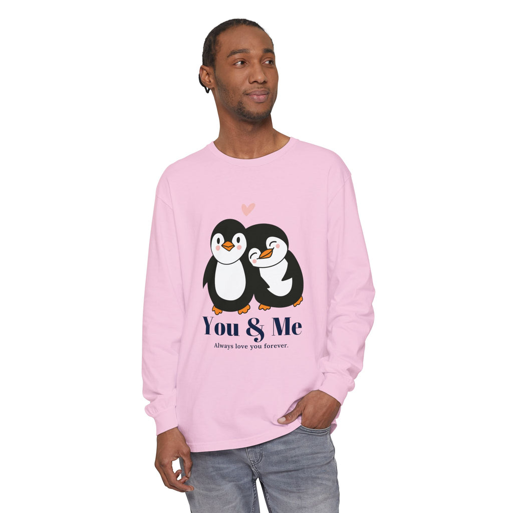 Adorable Penguin Love Long Sleeve T-Shirt | Cute Couples Gift, Valentine's Day Apparel, Matching Tees, Cozy Date Night Wear, [...]