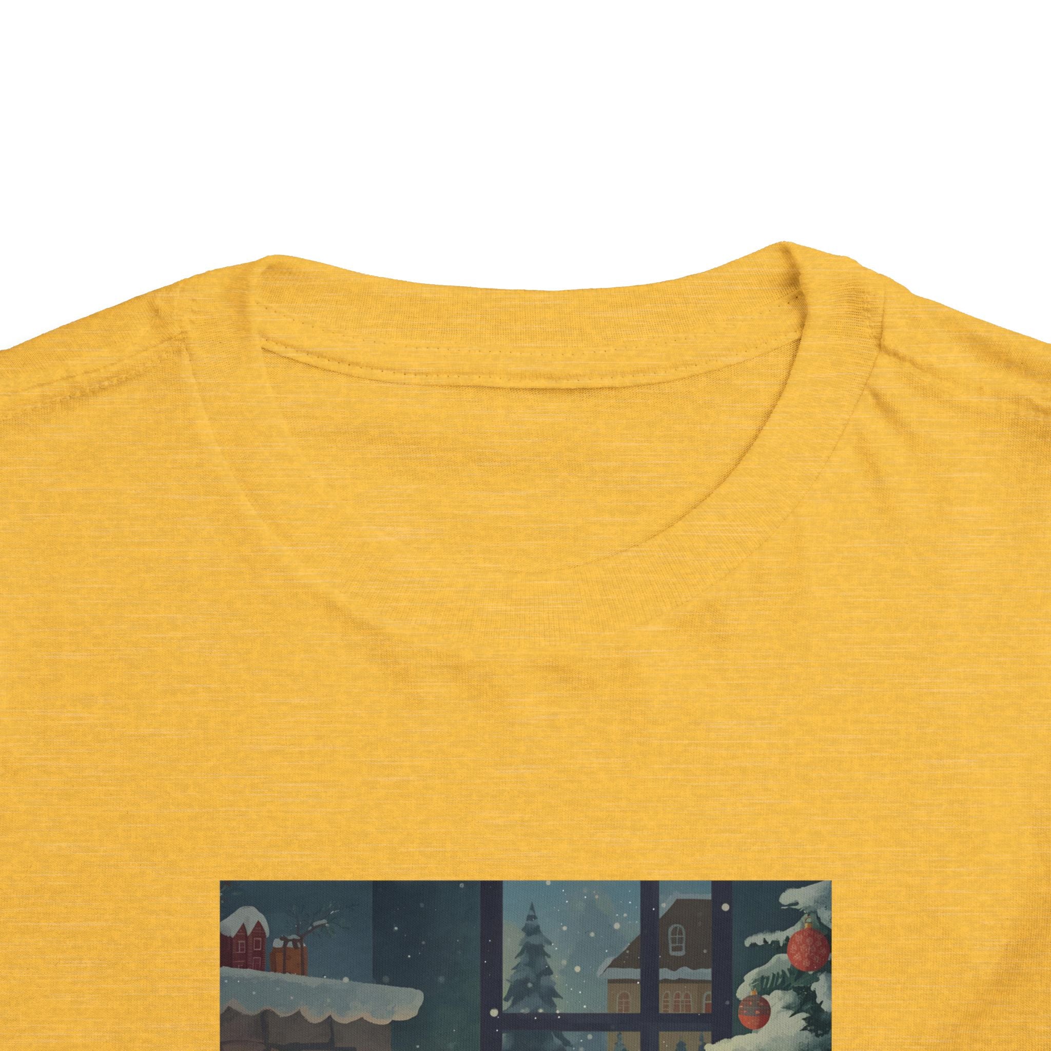 Cute Cat Christmas Festive Toddler Short Sleeve Tee