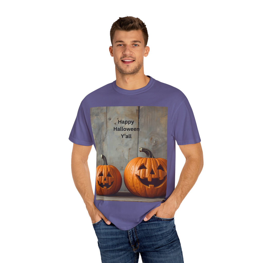 Happy Halloween Unisex T-Shirt, Spooky Fall Tee, Pumpkin Graphic Shirt, Halloween Costume Top, Fall Celebration Wear