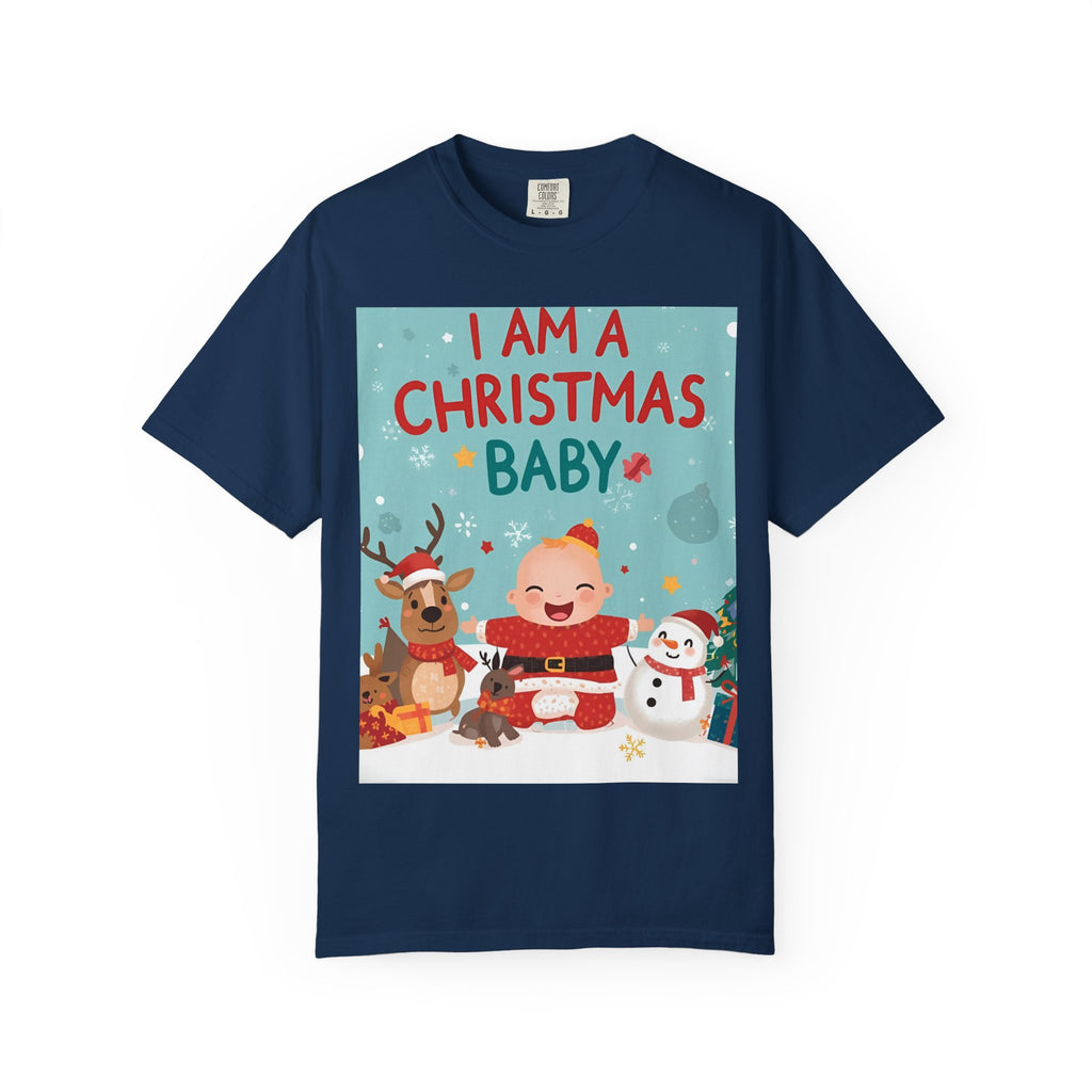 Christmas Baby T-shirt, Cute Christmas Shirt, Holiday Gift, Family Matching Tee, Unisex Kids Christmas Apparel, Baby's First Christmas
