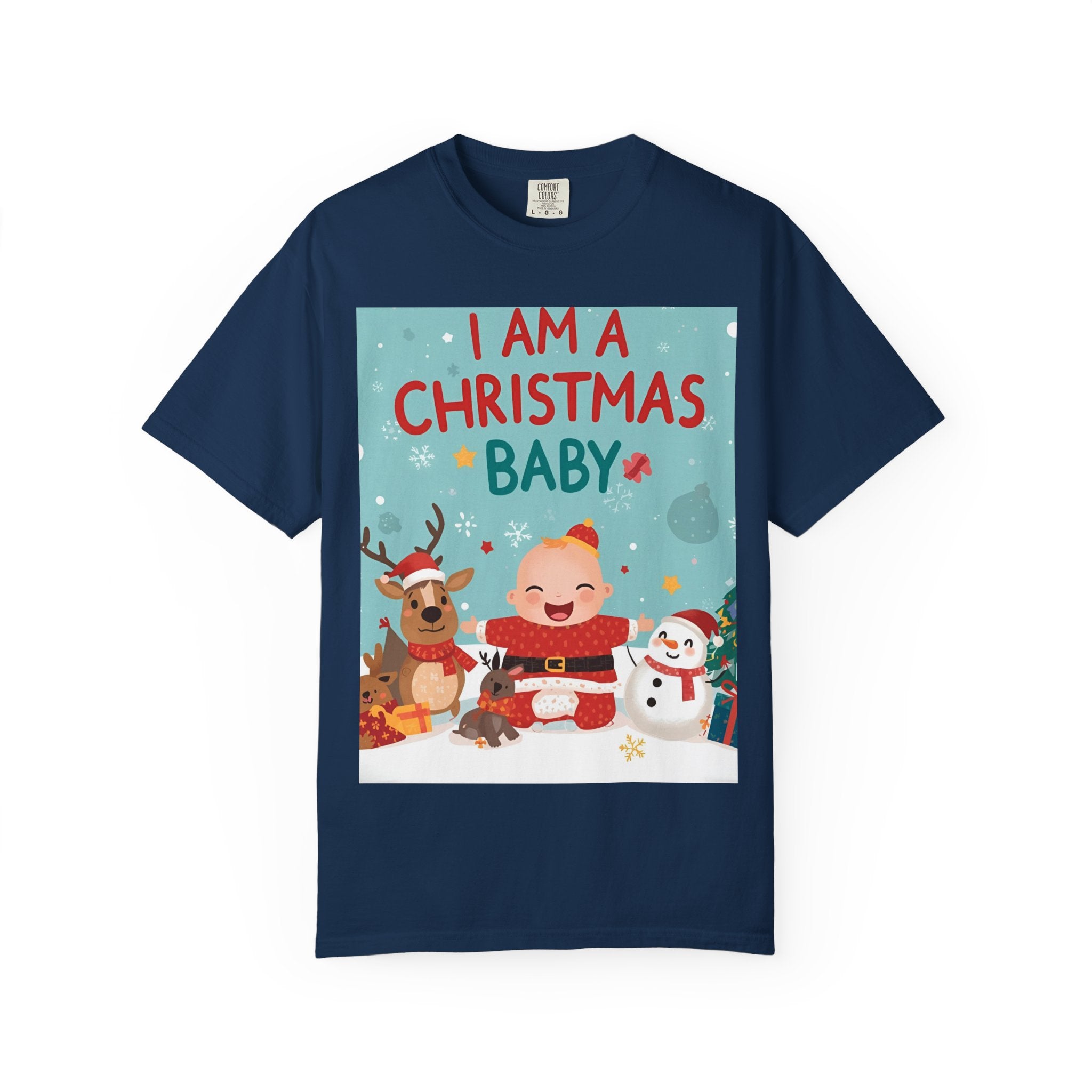 Christmas Baby T-shirt, Cute Christmas Shirt, Holiday Gift, Family Matching Tee, Unisex Kids Christmas Apparel, Baby's First Christmas