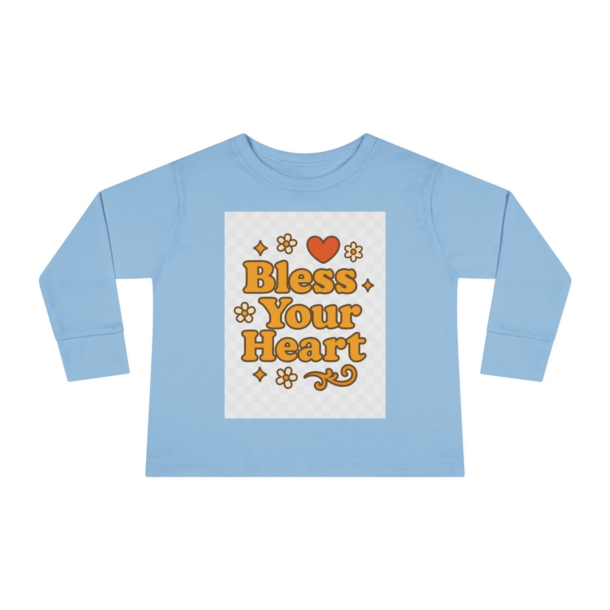 Toddler Long Sleeve Tee - "Bless Your Heart" Design