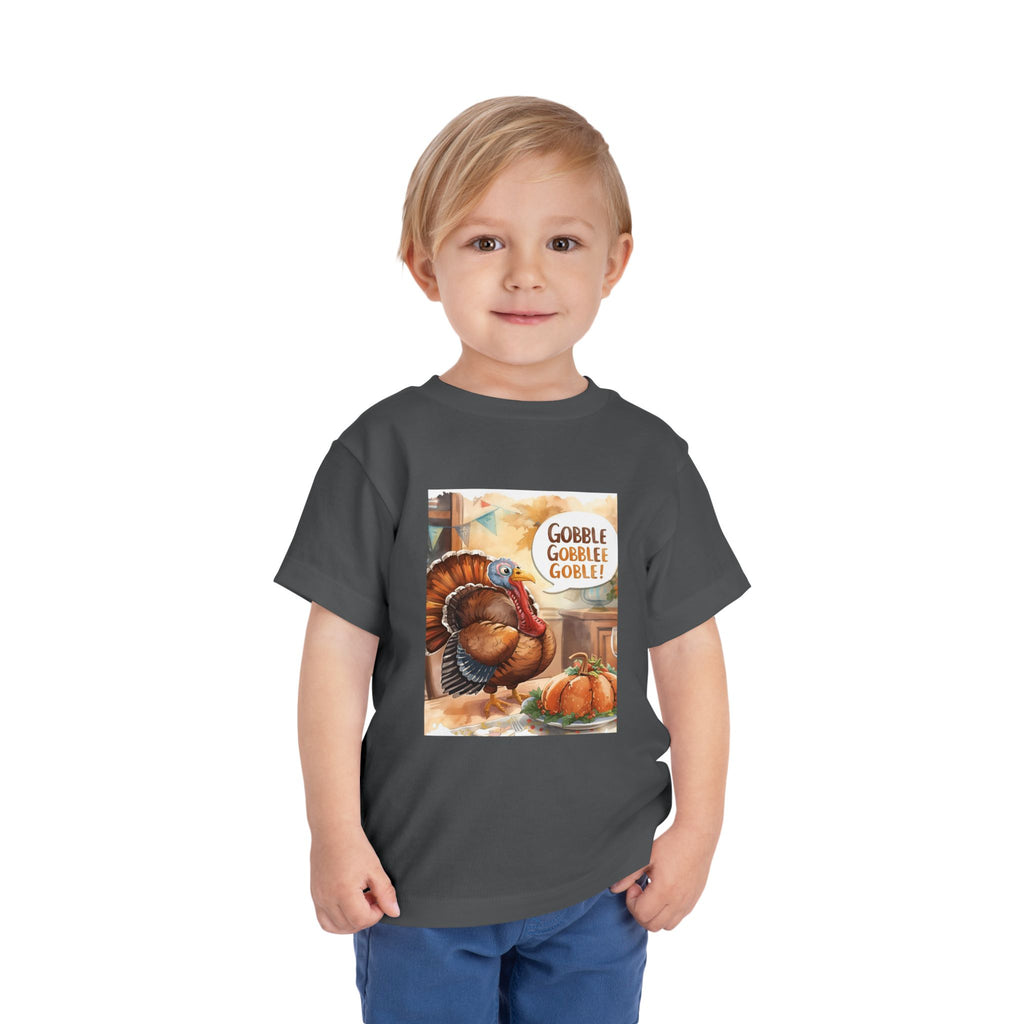 Thanksgiving Turkey Toddler Short Sleeve Tee