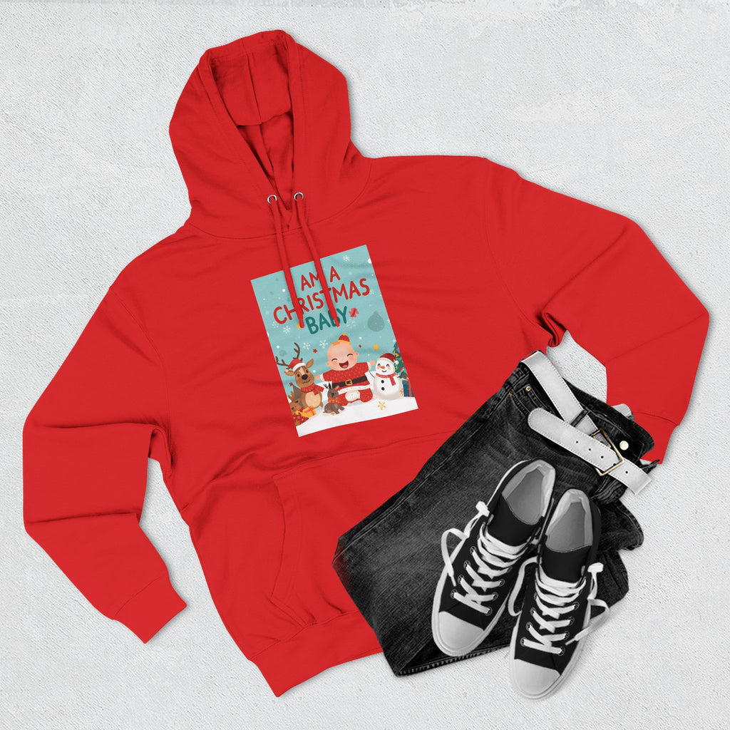 Chrstmas Three-Panel Fleece Hoodie