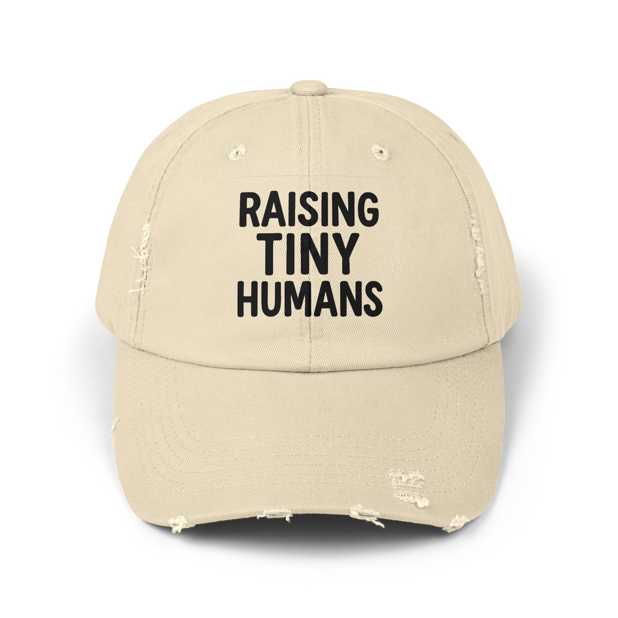Mama Mode Raising Tiny Humans Distressed Dad Hat
