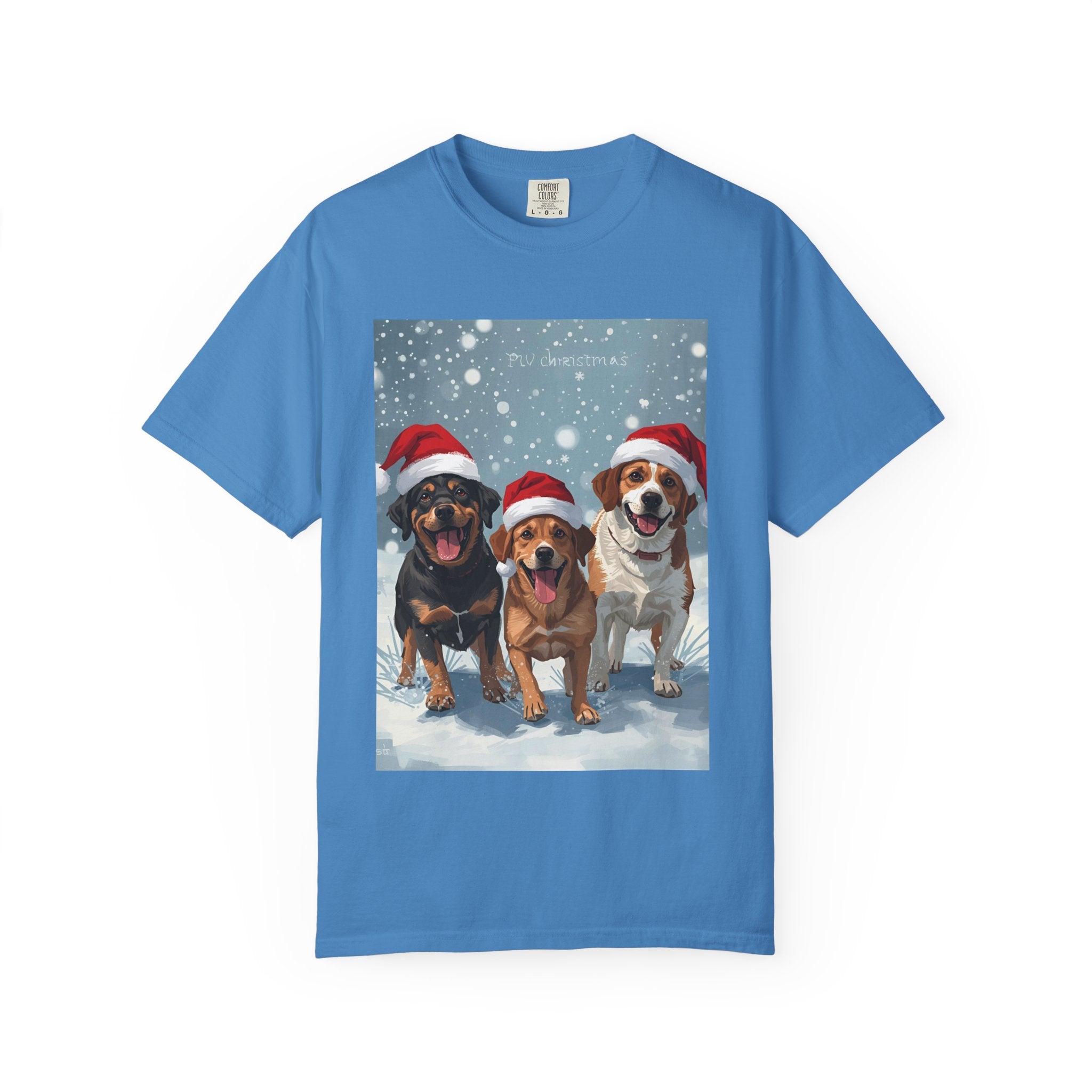 Christmas Dogs T-shirt, Holiday Pet Shirt, Gifts for Dog Lovers, Unisex Christmas Tee, Festive Dog Owner Apparel