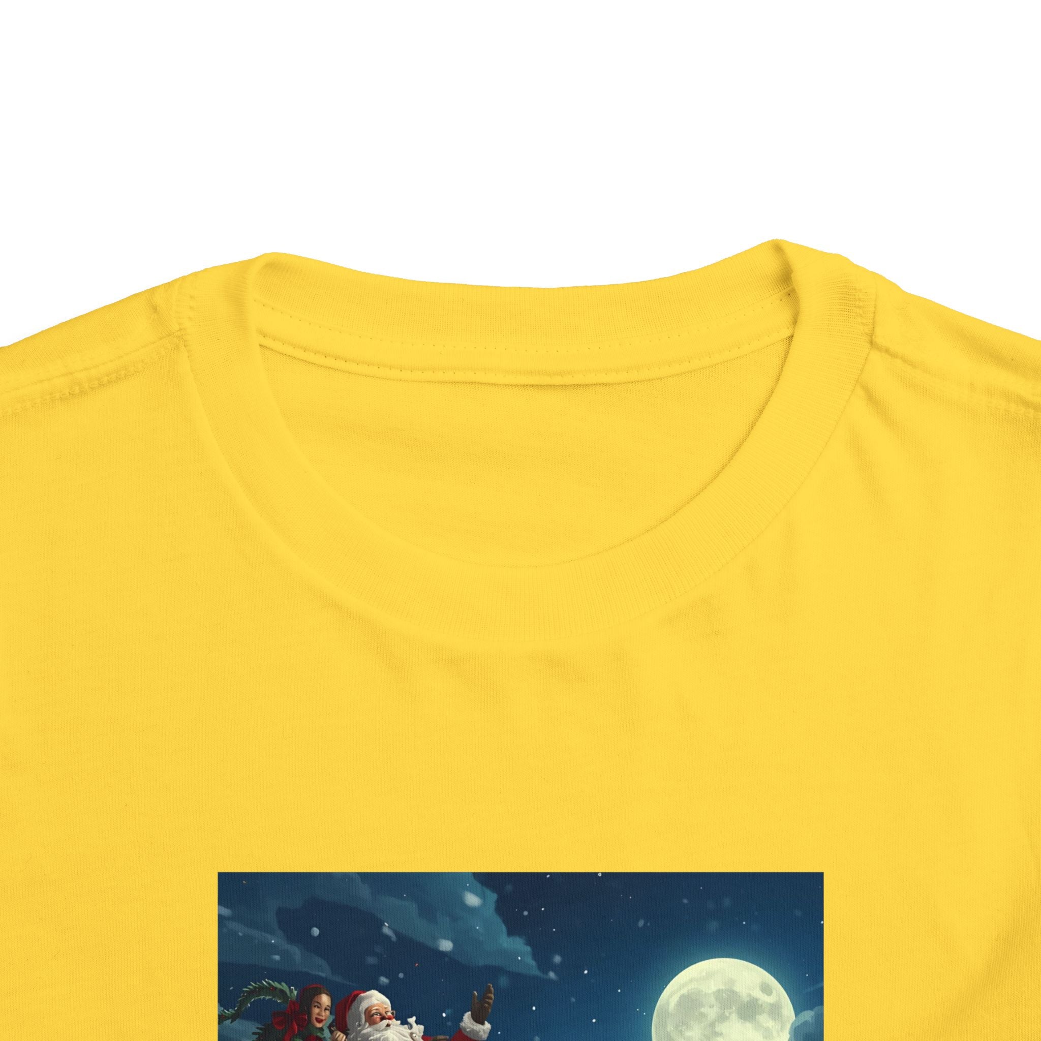 Christmas Santa Sleigh Toddler Short Sleeve Tee