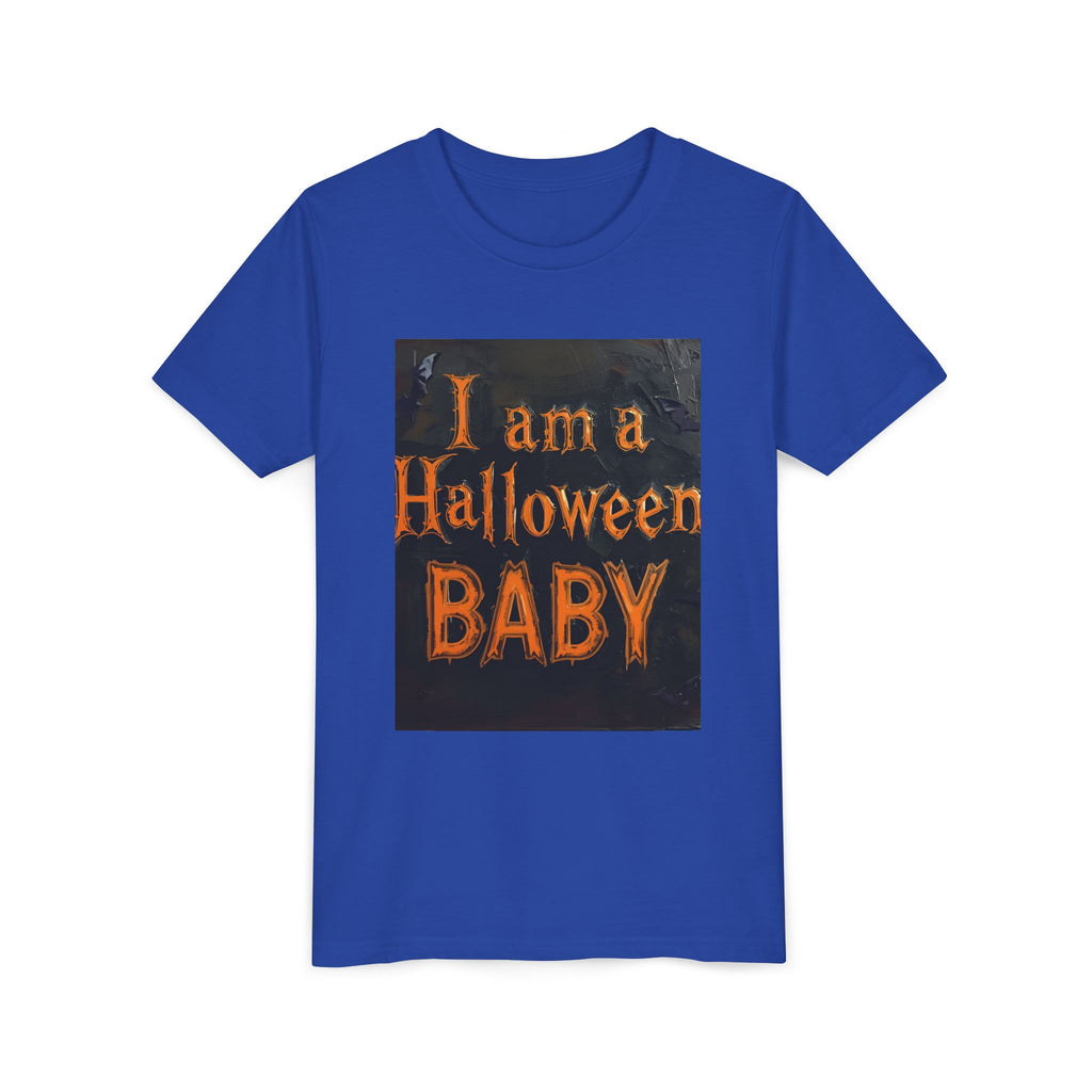 I Am A Halloween Baby Youth Short Sleeve Tee