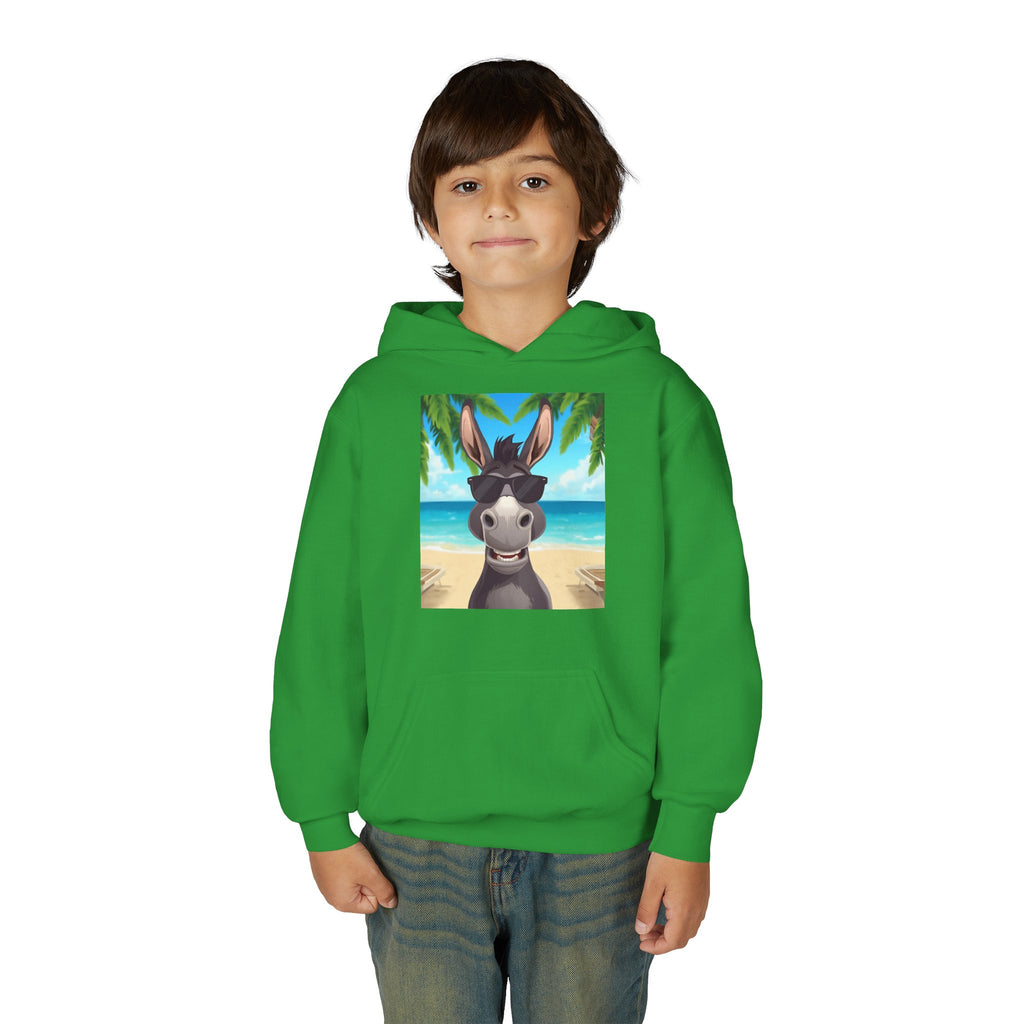 Donkey Beach Vibes Youth Heavy Blend Hooded Sweatshirt