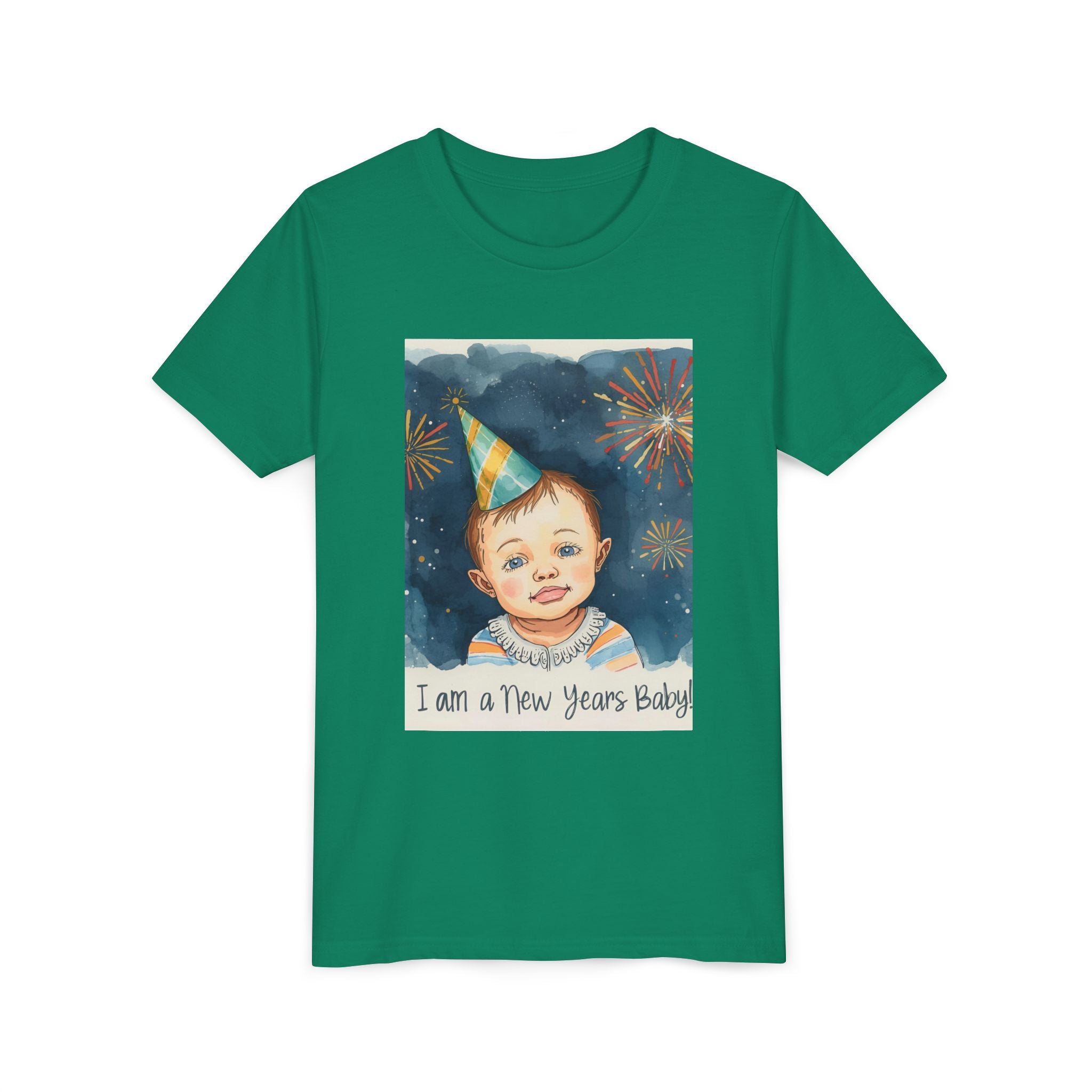 I Am A New Years Baby Youth Short Sleeve Tee