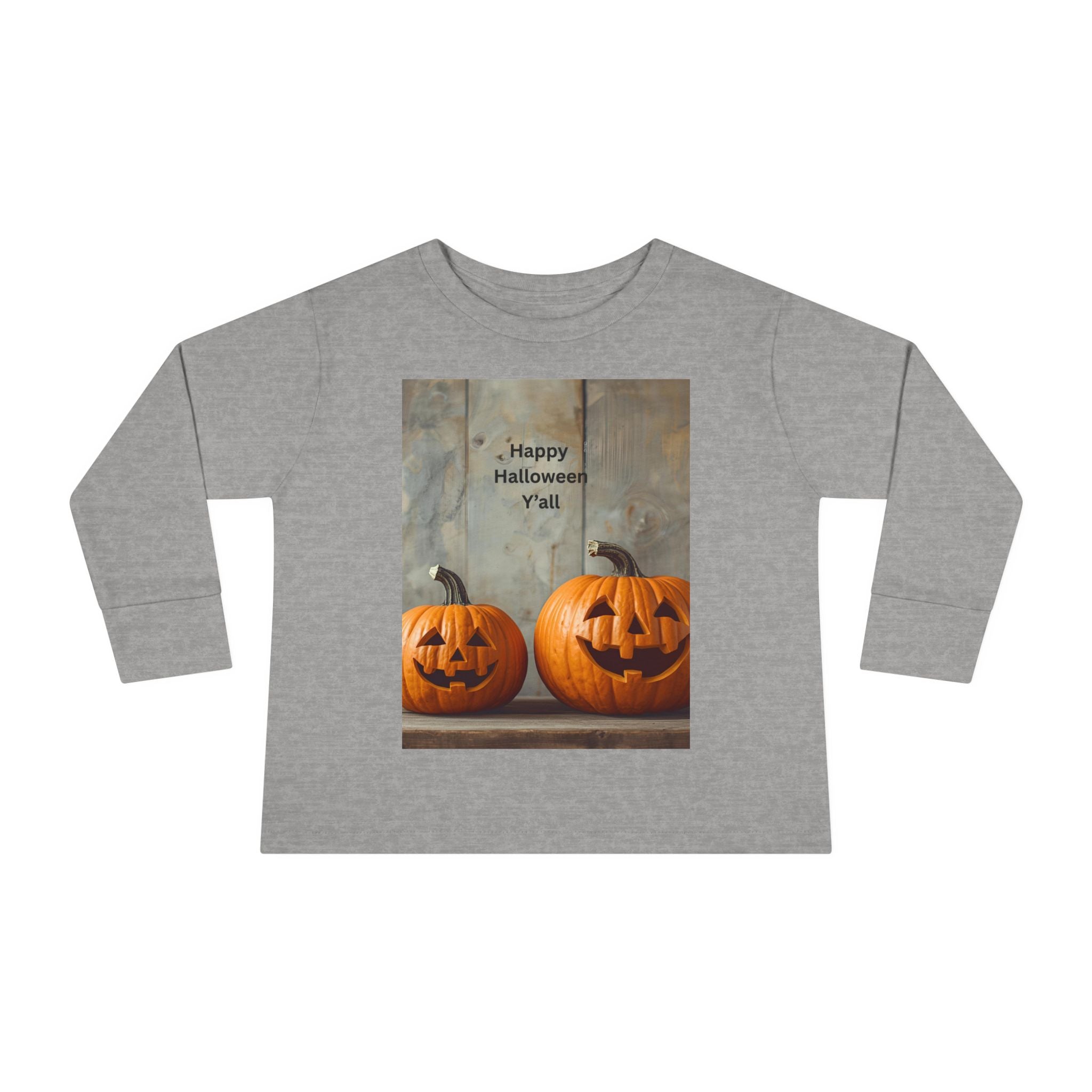 Halloween Pumpkin Toddler Long Sleeve Tee