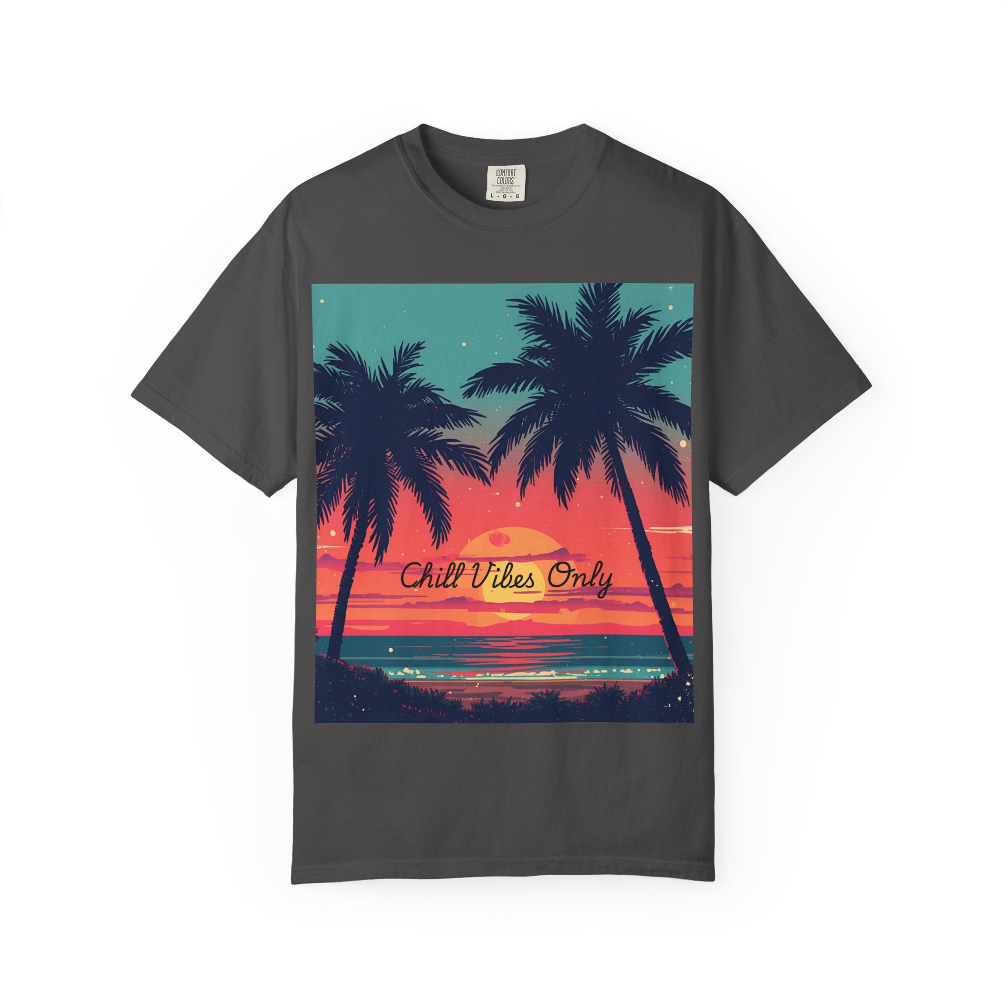 Tropical Sunset Unisex Garment-Dyed T-shirt