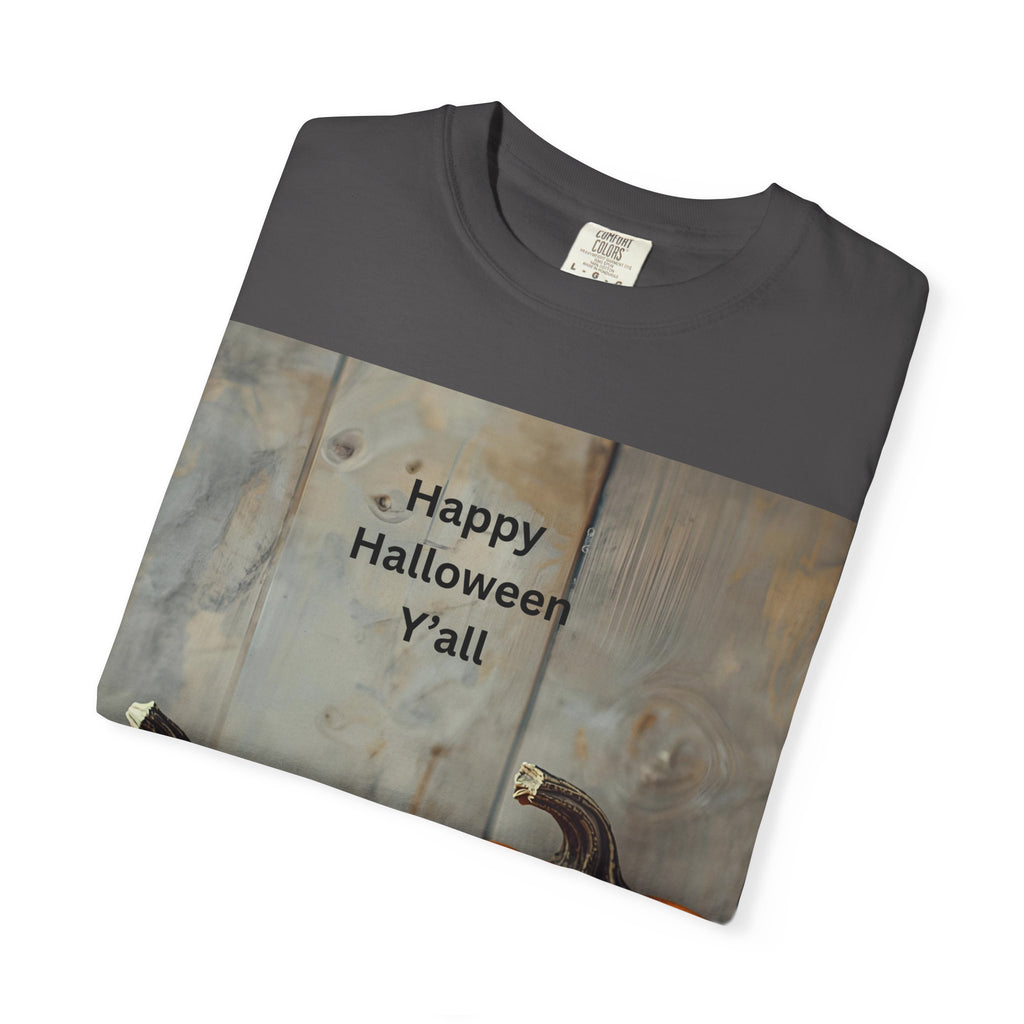 Happy Halloween Y'all T-Shirt | Cozy Fall Tee, Pumpkin Shirt, Unisex Halloween Apparel, October Gift, Casual Wear