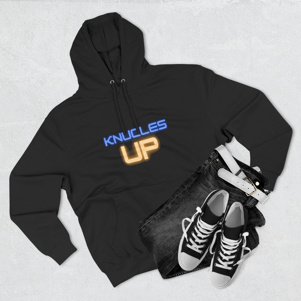 Knuckles Up Fleece Hoodie - Cozy Streetwear for Everyday Adventure, Gift for Him, Her, Cool Casual Attire, Relaxed Vibe