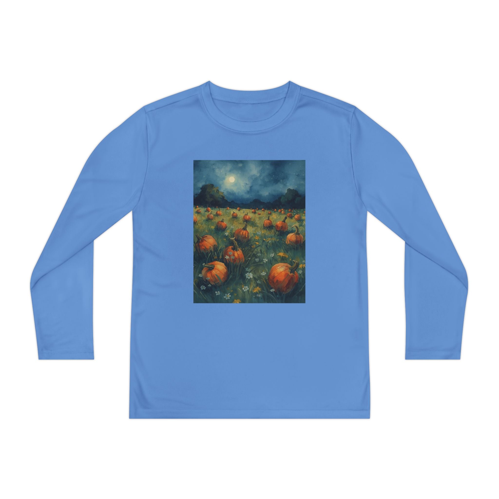 Youth Pumpkin Patch Long Sleeve Tee, Fall Fashion, Kids Apparel, Halloween Outfit, Pumpkin Lovers Gift, Cozy Autumn Shirt