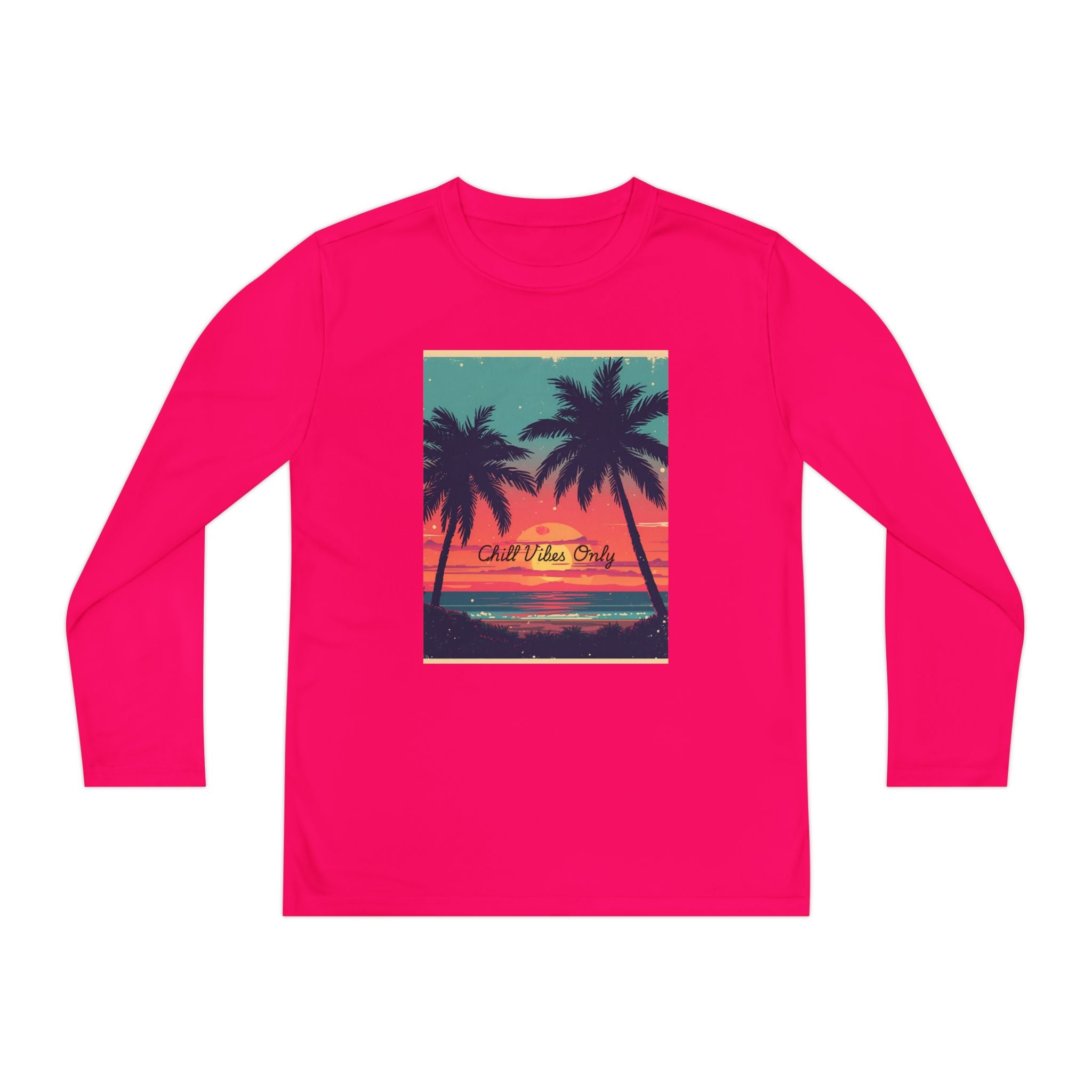 Tropical Sunset Youth Long Sleeve Competitor Tee