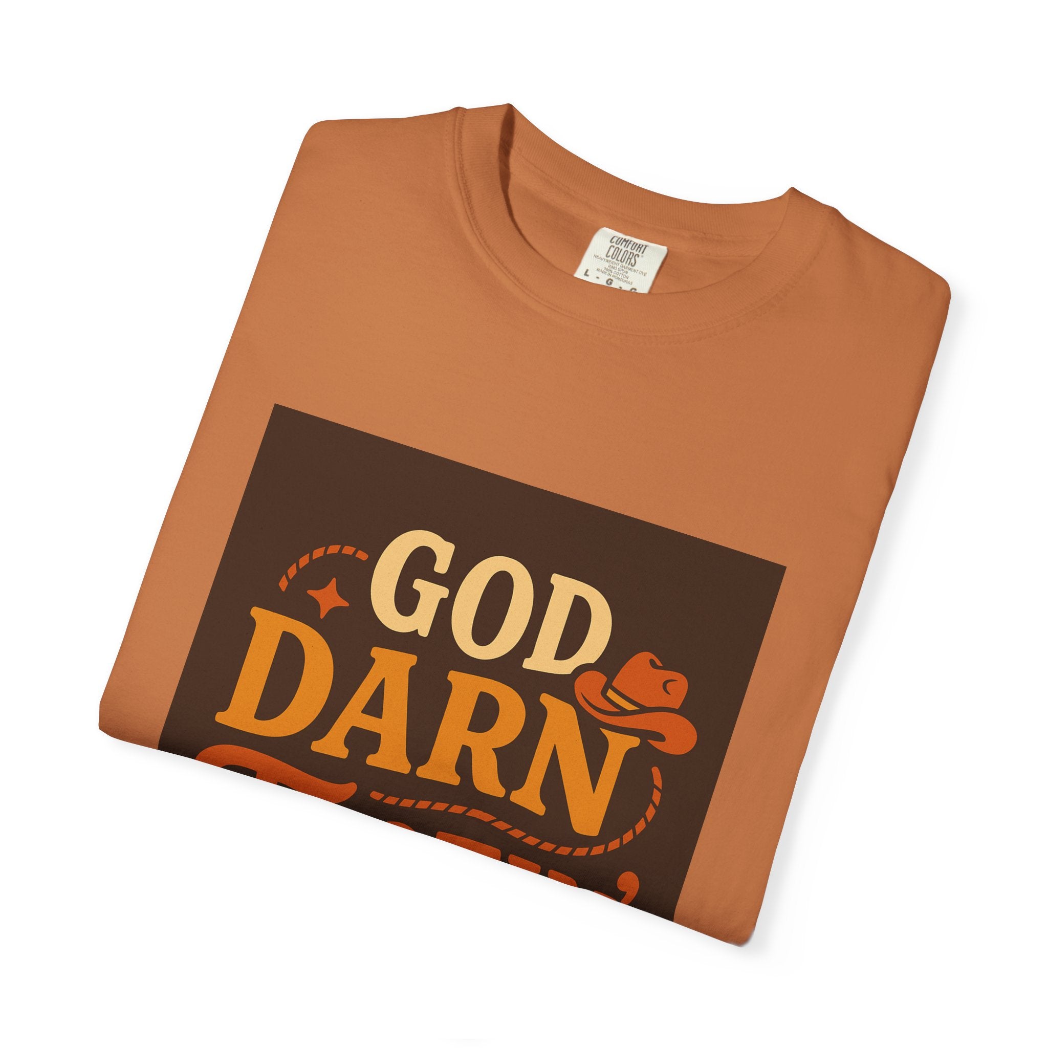 Vintage-Inspired Unisex T-Shirt with 'God Darn Tootin' Graphic - Perfect for Cowpoke Gatherings, Western Themed Events, Gift