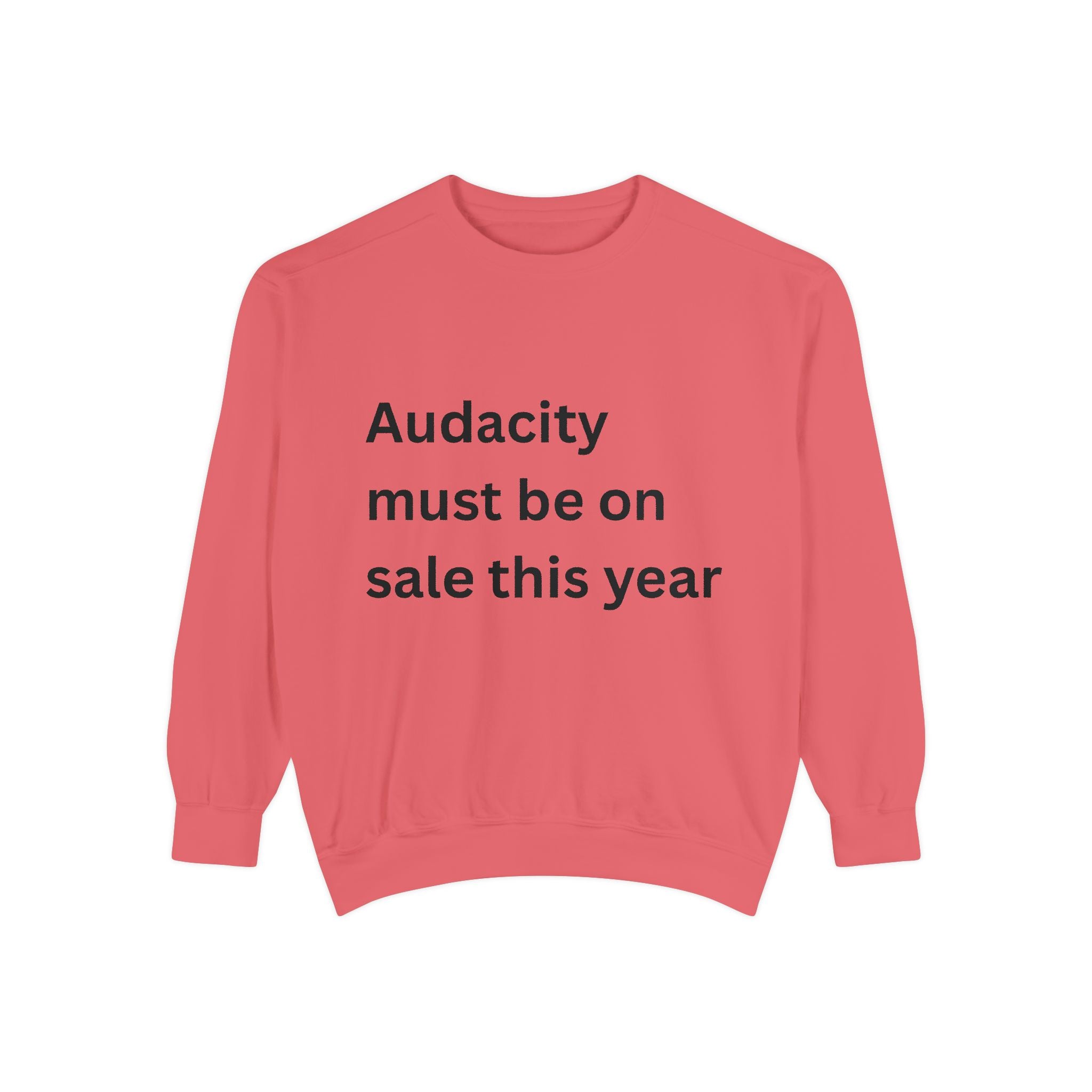Audacity Must Be On Sale This Year Funny Unisex Garment-Dyed Sweatshirt
