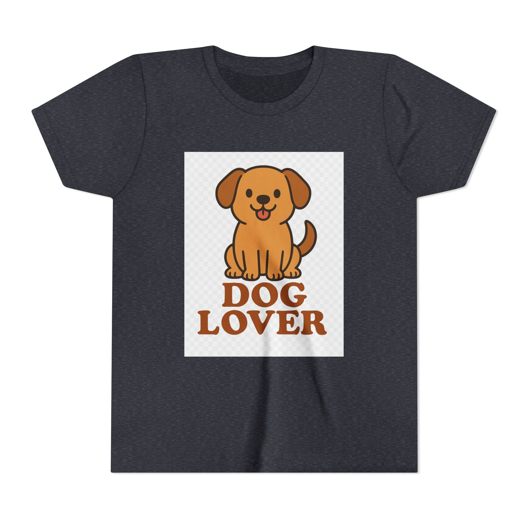 Cute Dog Lover Youth T-Shirt, Pet Lover Gift, Animal Tee, Kids Dog Shirt, Birthday Present for Kids, Fun Youth Apparel