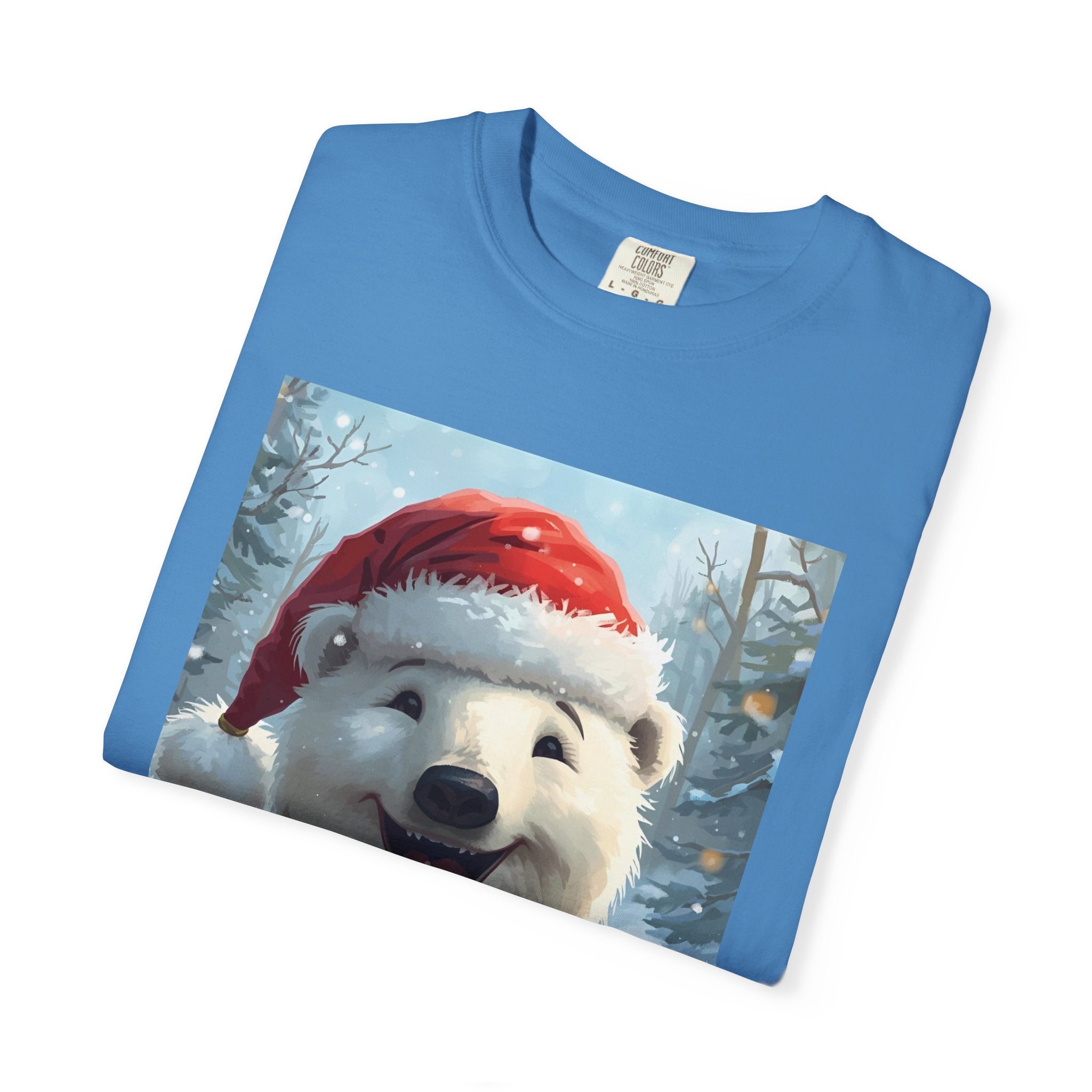 Christmas Polar Bear T-Shirt, Holiday Tee, Winter Apparel, Gift For Animal Lovers, Festive Casual Wear