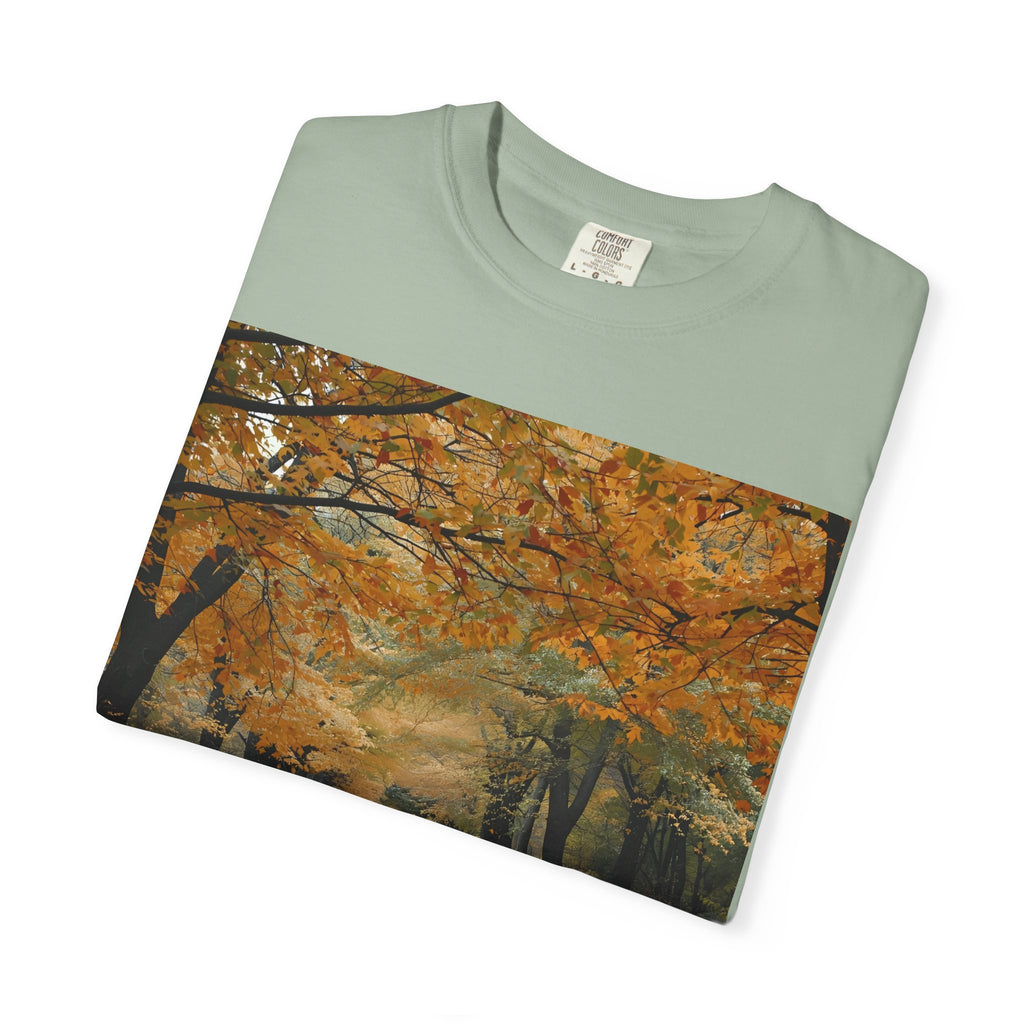 Autumn Pathway T-Shirt | Nature Lover Gift, Fall Fashion, Unisex Tee, Seasonal Wear, Cozy Vibes
